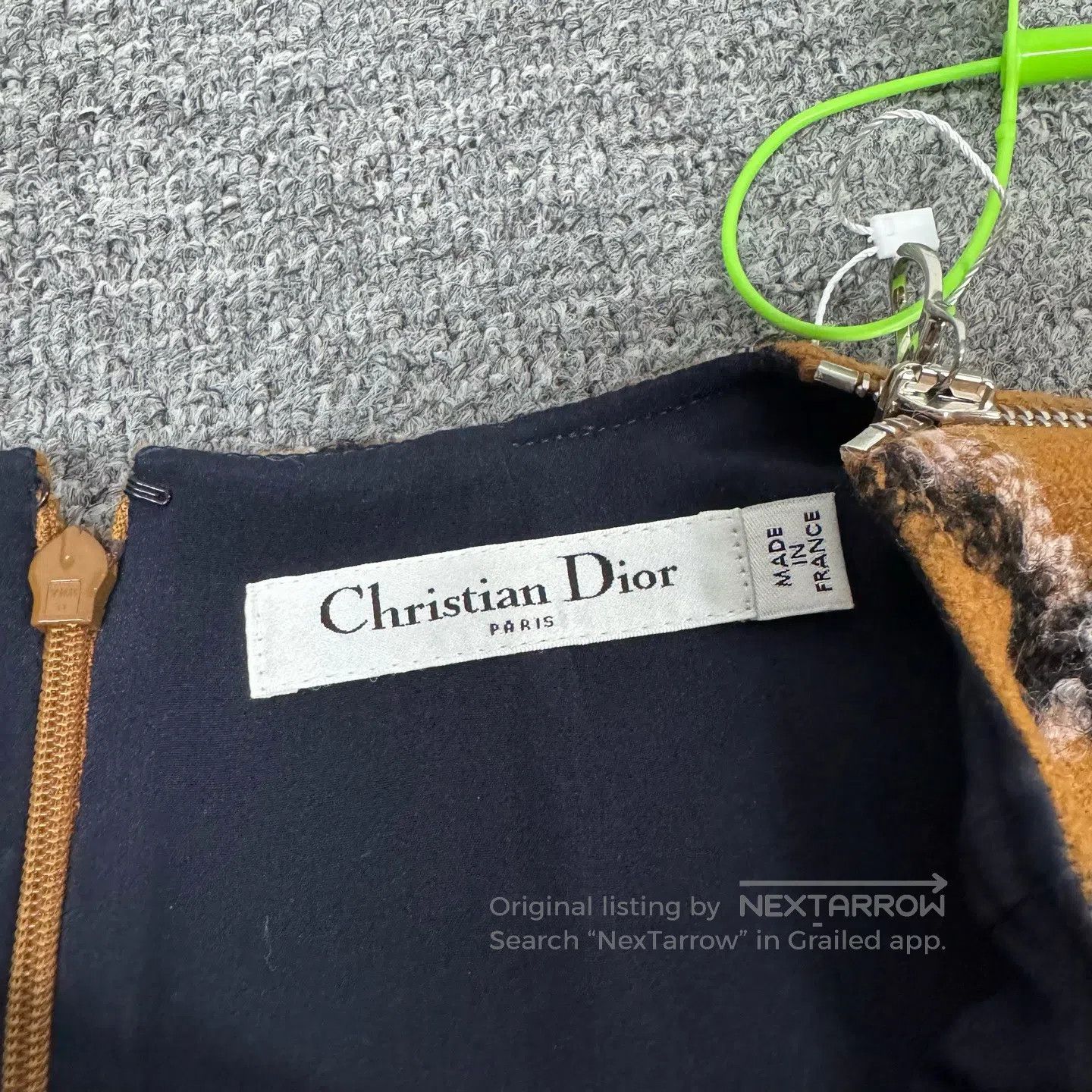Dior Dior Checkered wool short-sleeved dress| Size M / US 6-8 / IT 42-44 - 4 Thumbnail