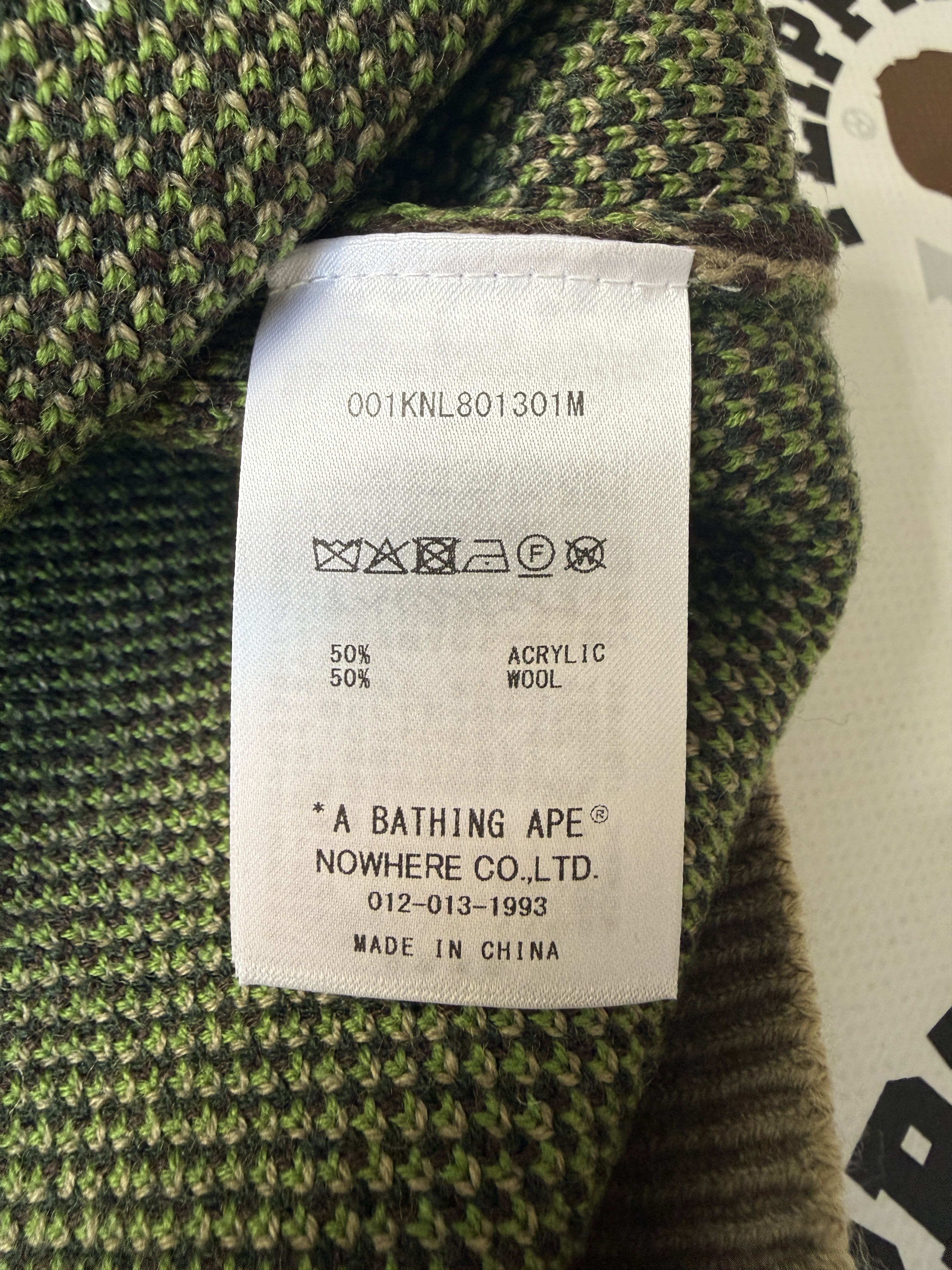 Bape BAPE MEGA ABC CAMO KNIT CREWNECK SWEATSHIRT Size US M / EU 48-50 / 2 - 10 Thumbnail
