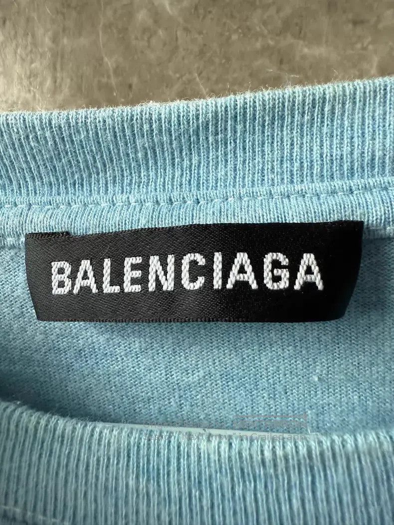 Balenciaga Balenciaga Mist Blue Coke Short Sleeve Size US XL / EU 56 / 4 - 3 Thumbnail