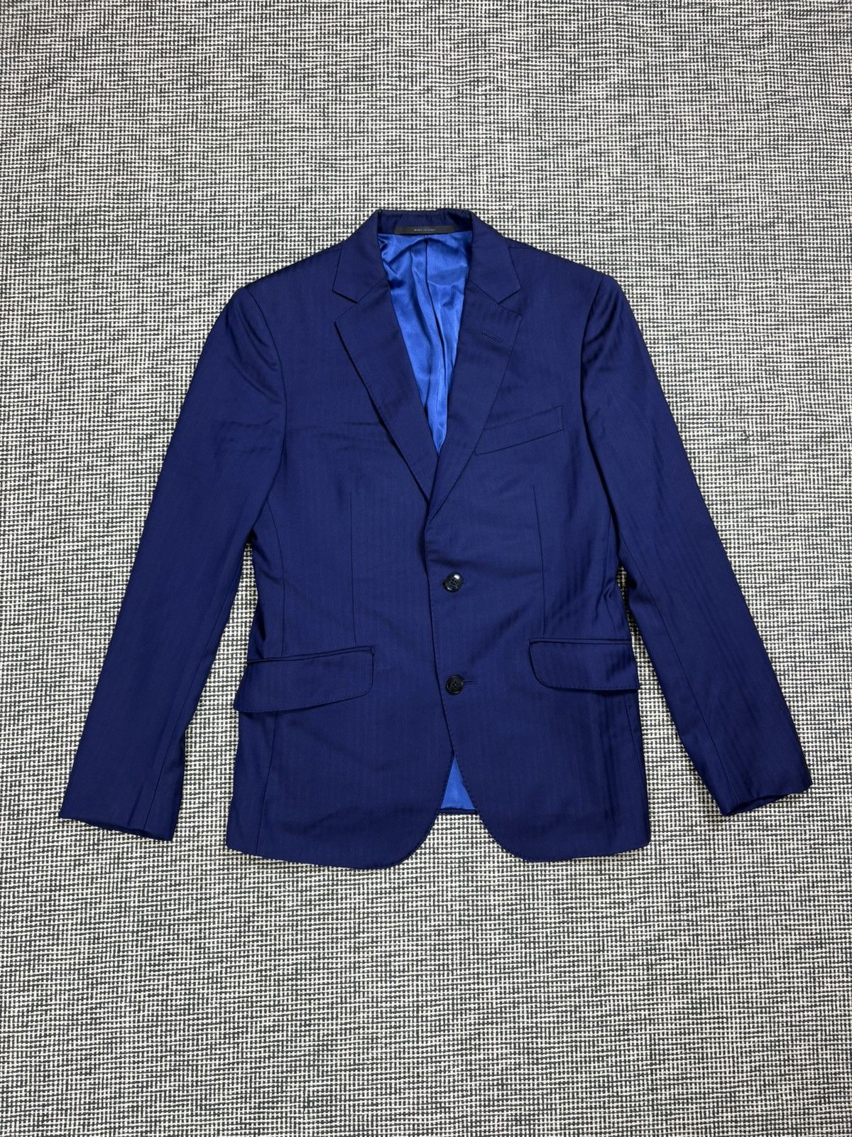Pal Zileri Pal Zileri 46Rit striped blue two buttons suit blazer jacket Size 36R - 1 Thumbnail