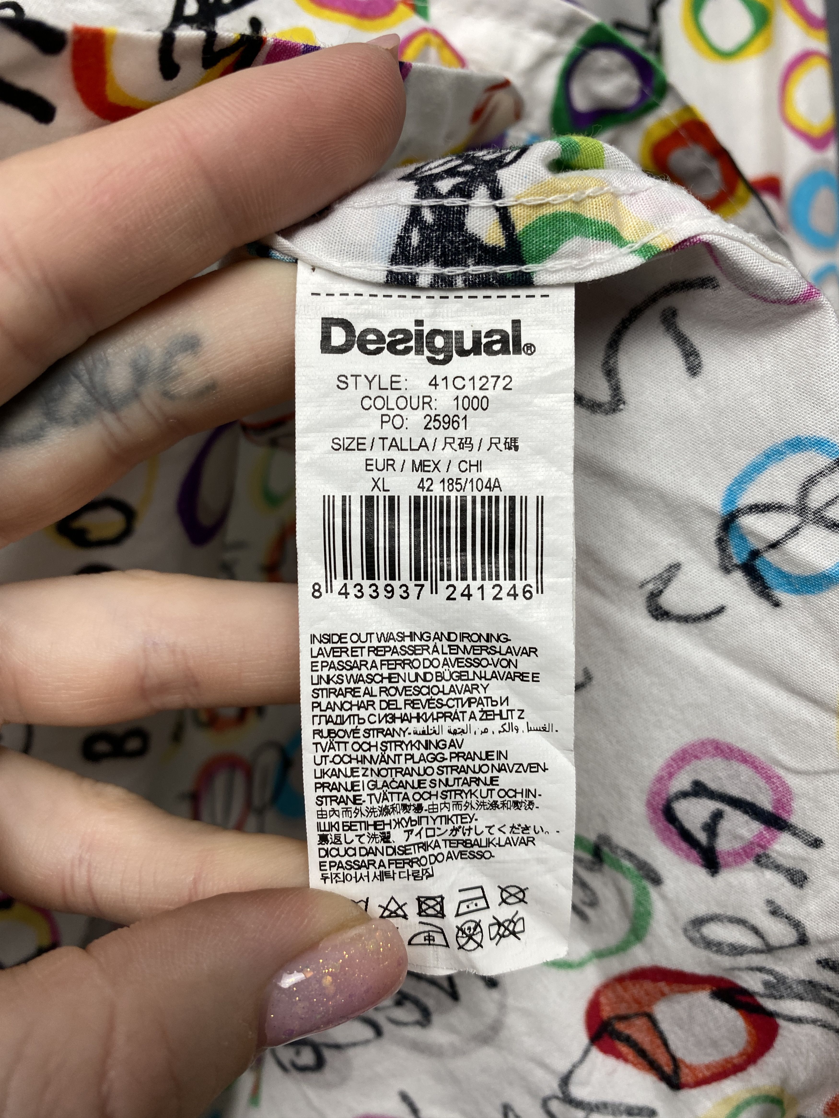 Desigual Desigual Vintage Mens Long Sleeve Shirt Size US XL / EU 56 / 4 - 4 Thumbnail