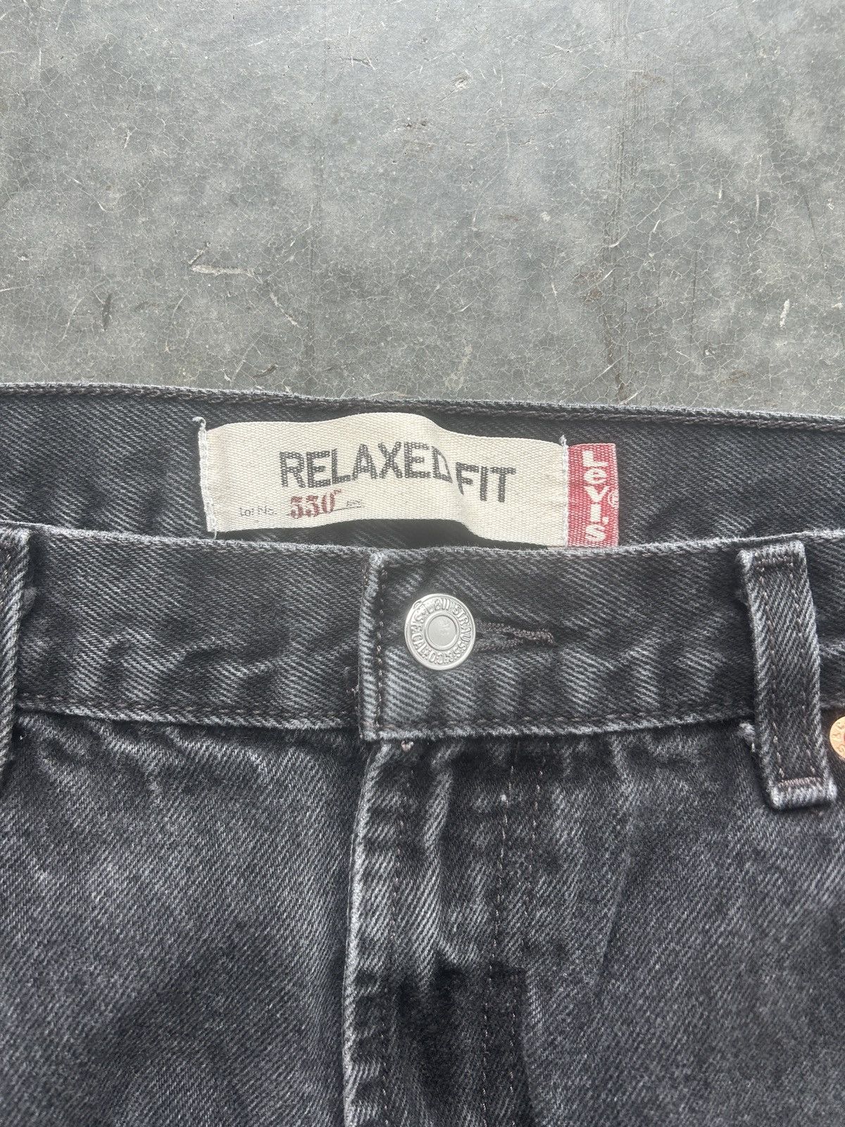 Levi's × Vintage Vintage Y2K Levi’s 550 Faded Black Denim Jeans 36x32 Size US 36 / EU 52 - 3 Thumbnail
