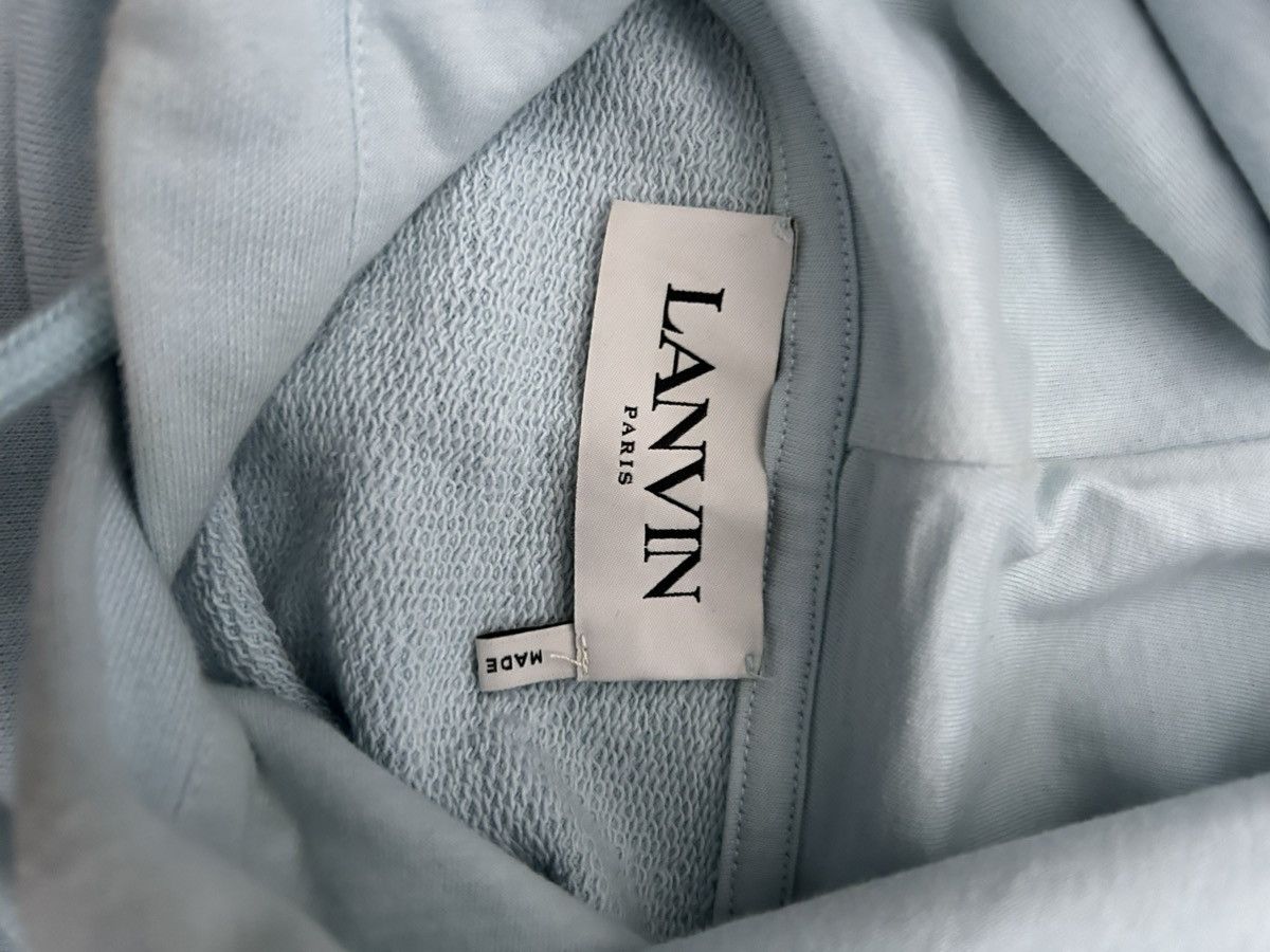 Lanvin Lanvin light blue embroidered lace logo hoodie Flawless!! Size US XXL / EU 58 / 5 - 8 Thumbnail