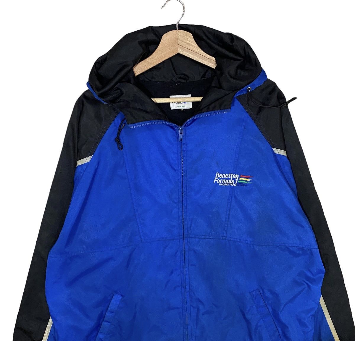 Benetton × United Colors Of Benetton ⚡️VTG BENETTON F1 RACING TEAM HOODIE LIGHT JACKET Size US L / EU 52-54 / 3 - 4 Thumbnail