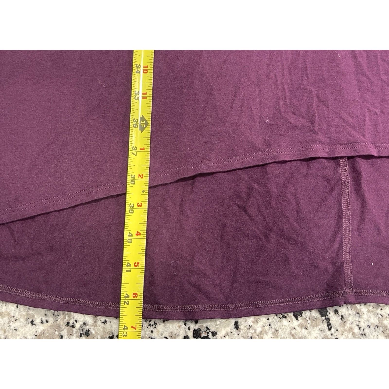 Eileen Fisher Eileen Fisher Dress XL Purple Viscose Knit Long Sleeve Crew Neck Pullover Solid Long Women Size XL / US 12-14 / IT 48-50 - 2 Thumbnail