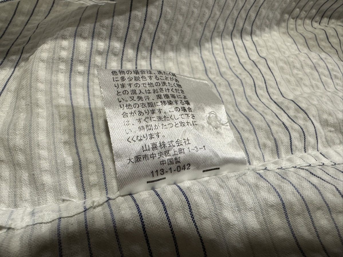Japanese Brand 🔥Rare Vintage Kansai Jeans Striped Zip Shirt Double Pockets Size US L / EU 52-54 / 3 - 8 Thumbnail