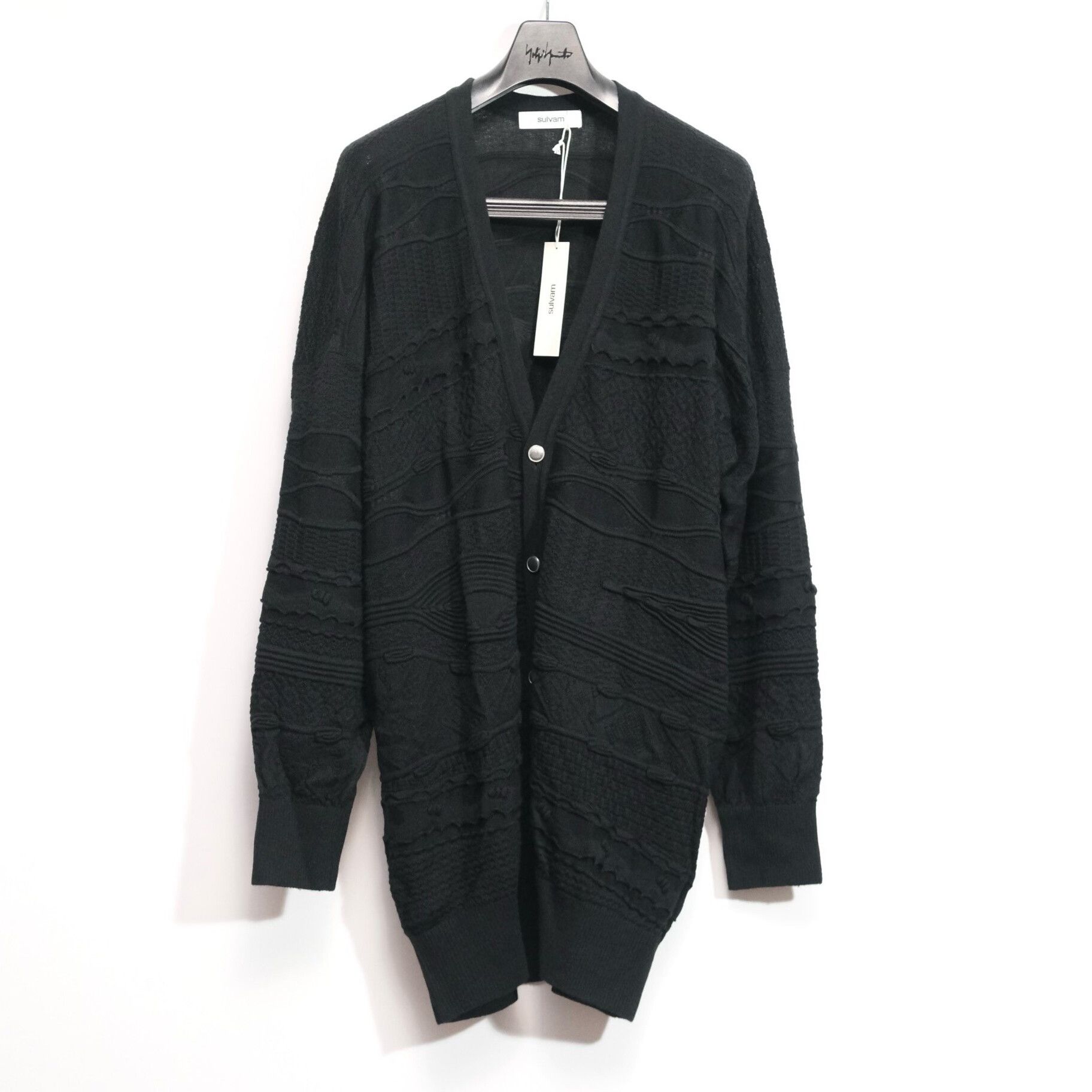 Sulvam Sulvam Silver Buckle Sweater for Men Size US M / EU 48-50 / 2 - 1 Thumbnail