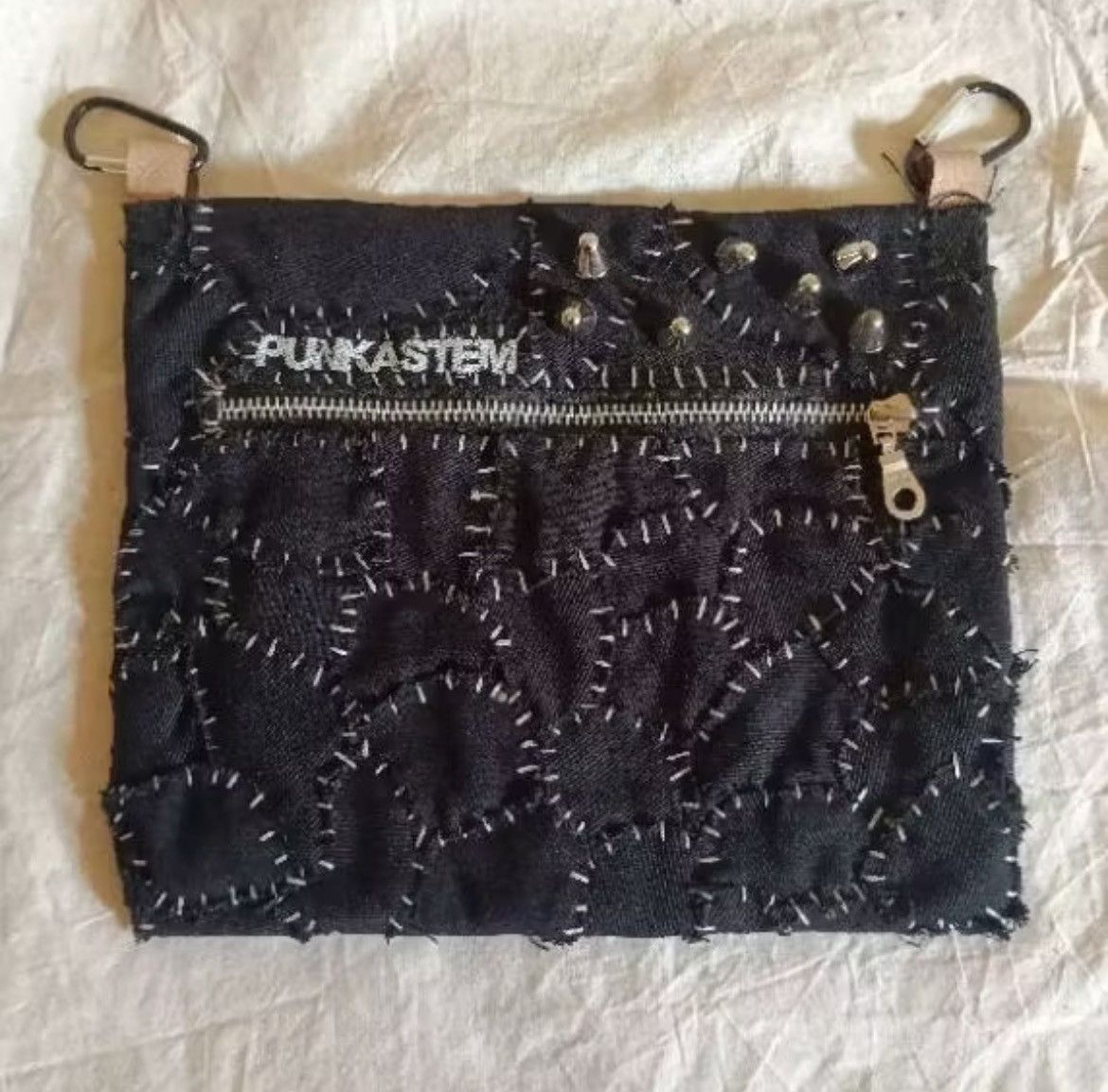 Other Scab punk crusties canvas denim patchwork pouch sacoche bag Size ONE SIZE - 1 Thumbnail
