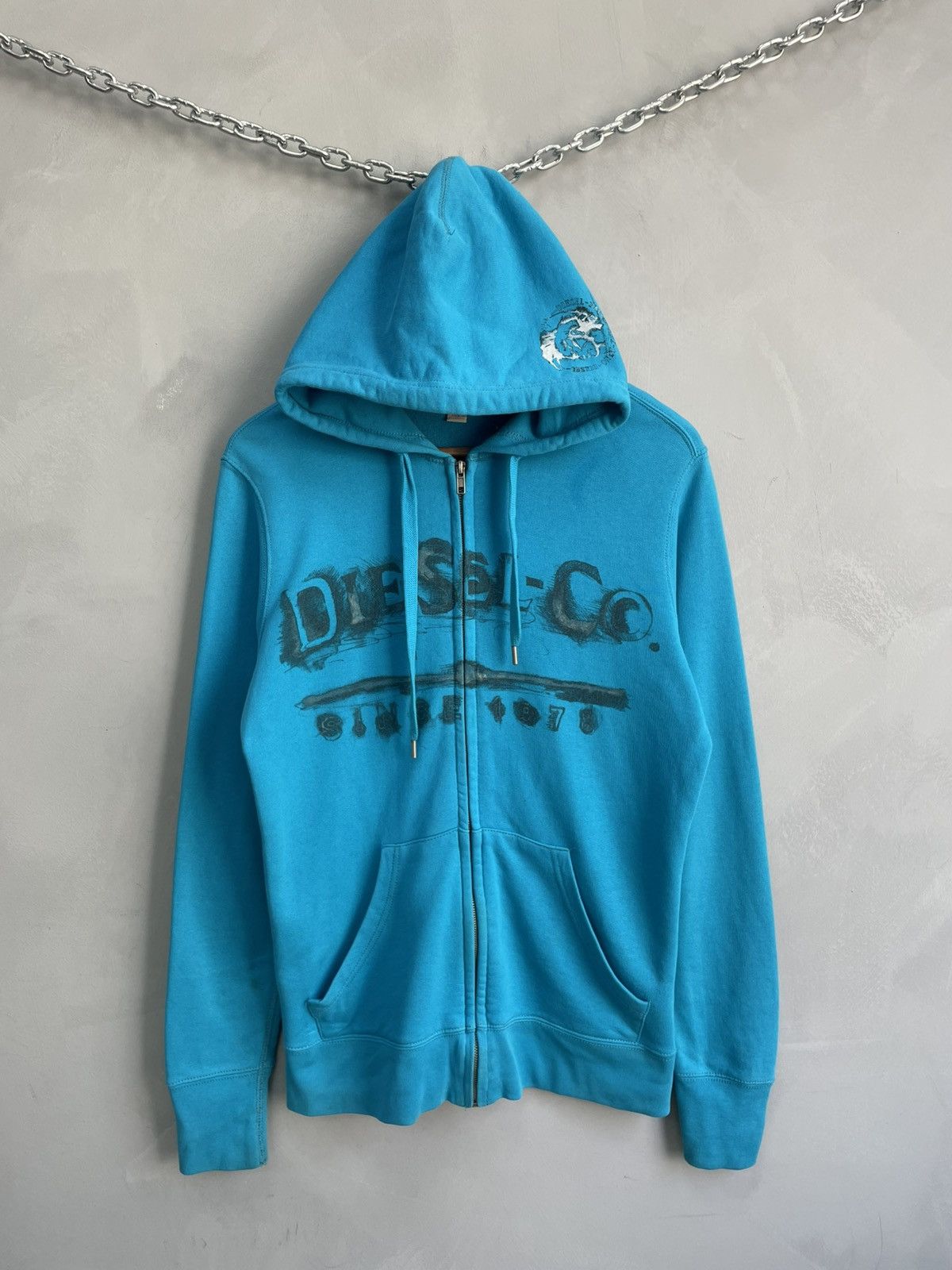 Diesel Y2K style Distressed bog logo Diesel hoodie Size US M / EU 48-50 / 2 - 1 Thumbnail