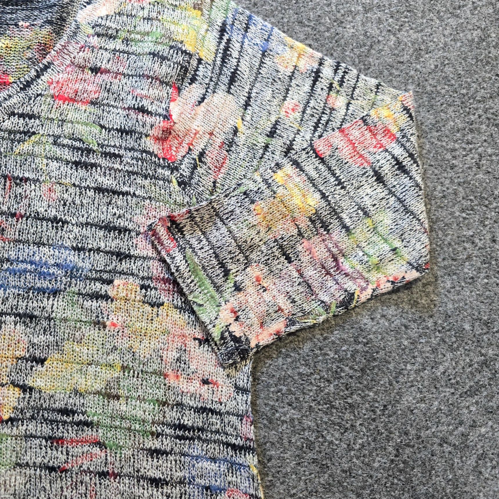 Soft Surroundings Soft Surroundings Sweater Womens Size Small Gray Floral Colorful Pullover Casual Size S / US 4 / IT 40 - 3 Thumbnail