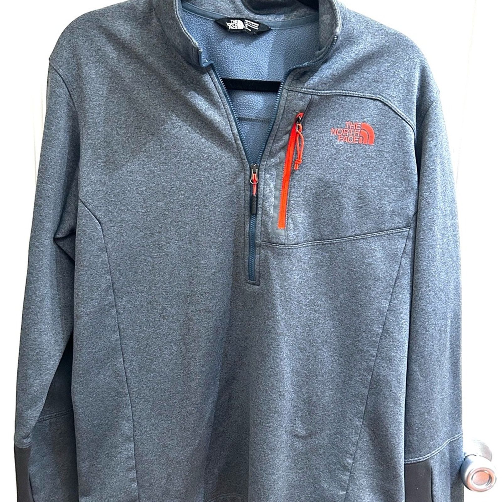 The North Face The north face half zip men’s pullover gray/orange size L Size US L / EU 52-54 / 3 - 1 Thumbnail