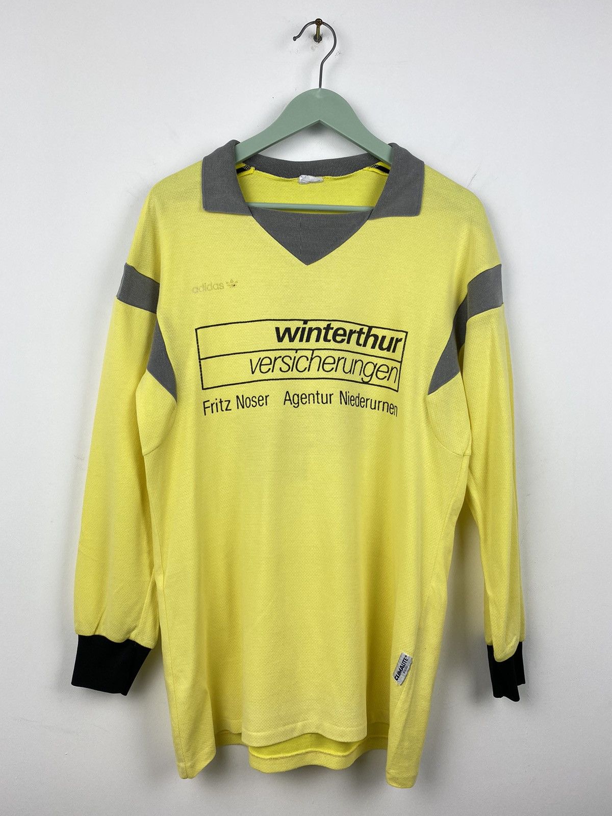 Adidas Vintage Adidas Winterthur 1980s #4 Ventex Soccer Jersey PSG Size US M / EU 48-50 / 2 - 2 Thumbnail