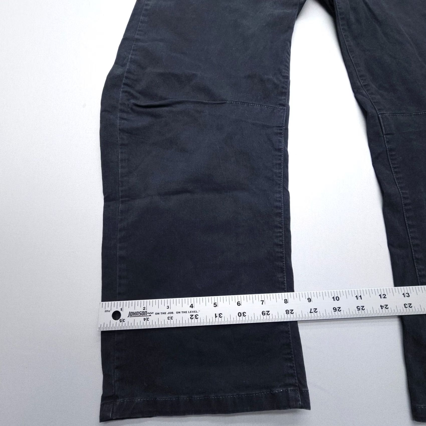 Nili Lotan Nili Lotan Shon Pants Womens 0 Black Wide-Leg Crop Twill 26" Inseam 29" Waist USA Made Baggy Relaxed Chino Signature Pattern Solid Vintage Not Size 25" / US 0 / IT 36 - 5 Thumbnail