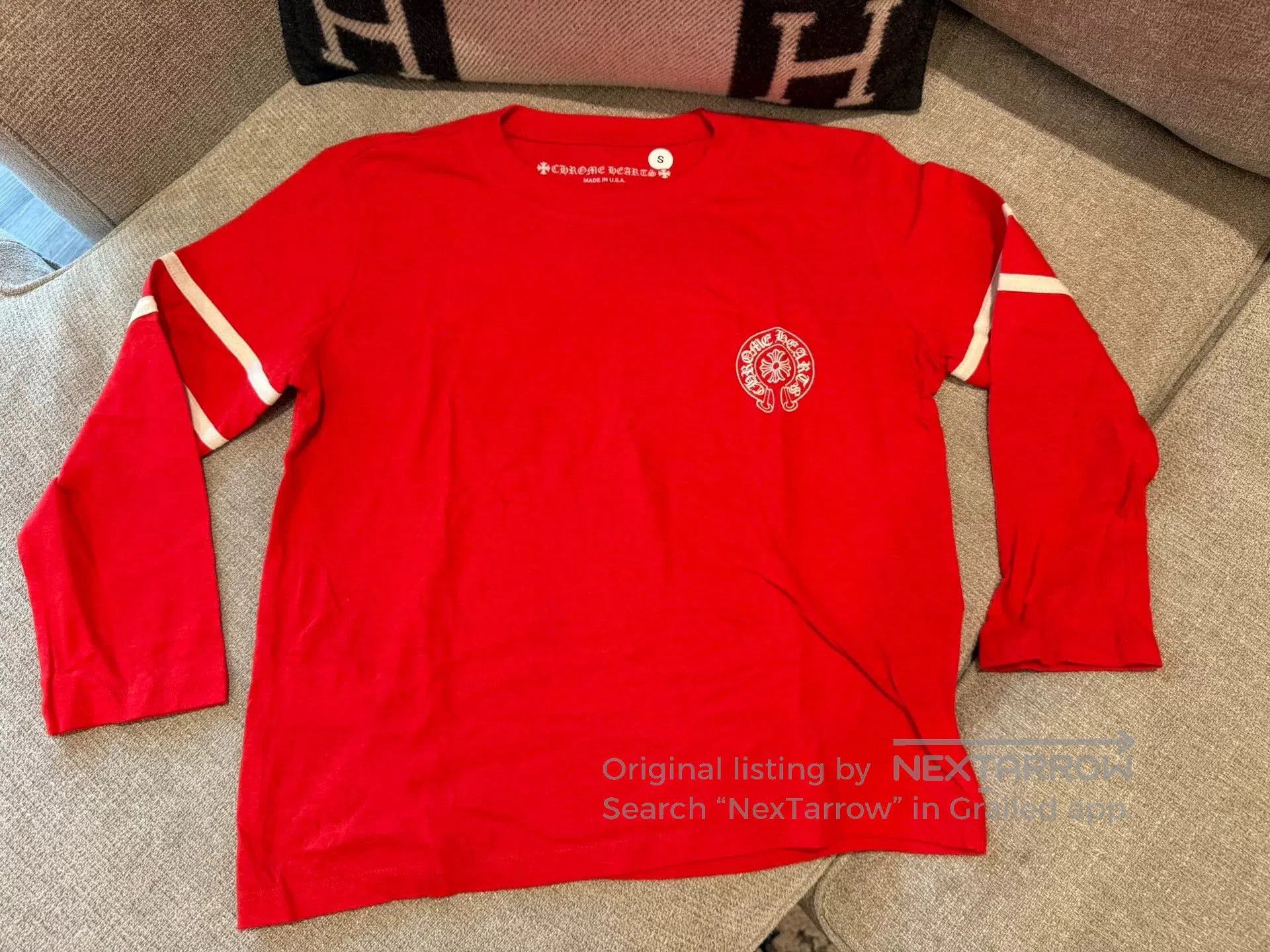 Chrome Hearts Chrome Hearts Red 33 Long Sleeve T. Size US S / EU 44-46 / 1 - 1 Thumbnail