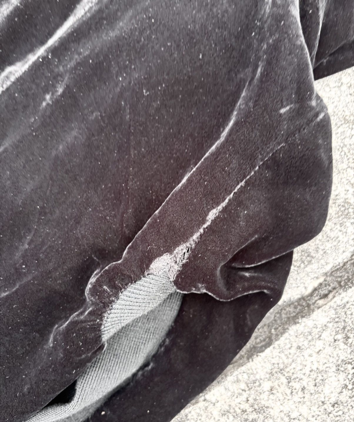 Rick Owens Rick Owens 1/1 pre 2008 velour mountain hoodie Size S / US 4 / IT 40 - 6 Thumbnail