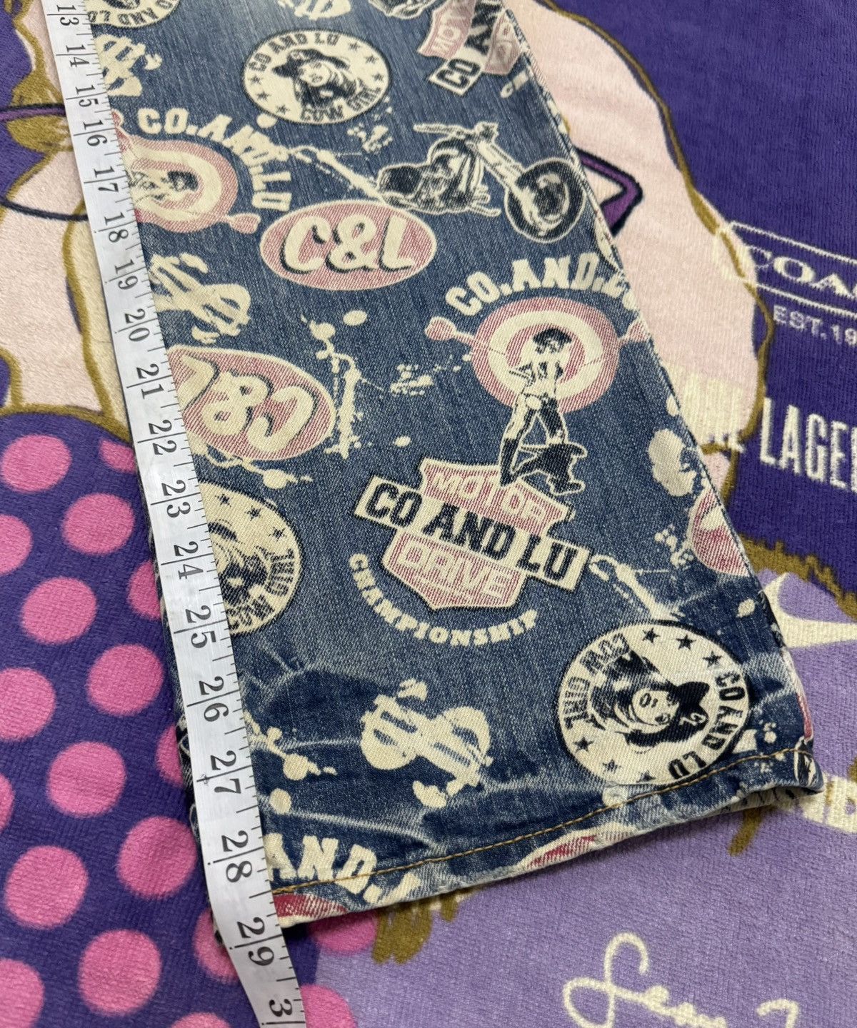 Japanese Brand CO&LU Rare Design Denim Pants Size 29" - 12 Thumbnail