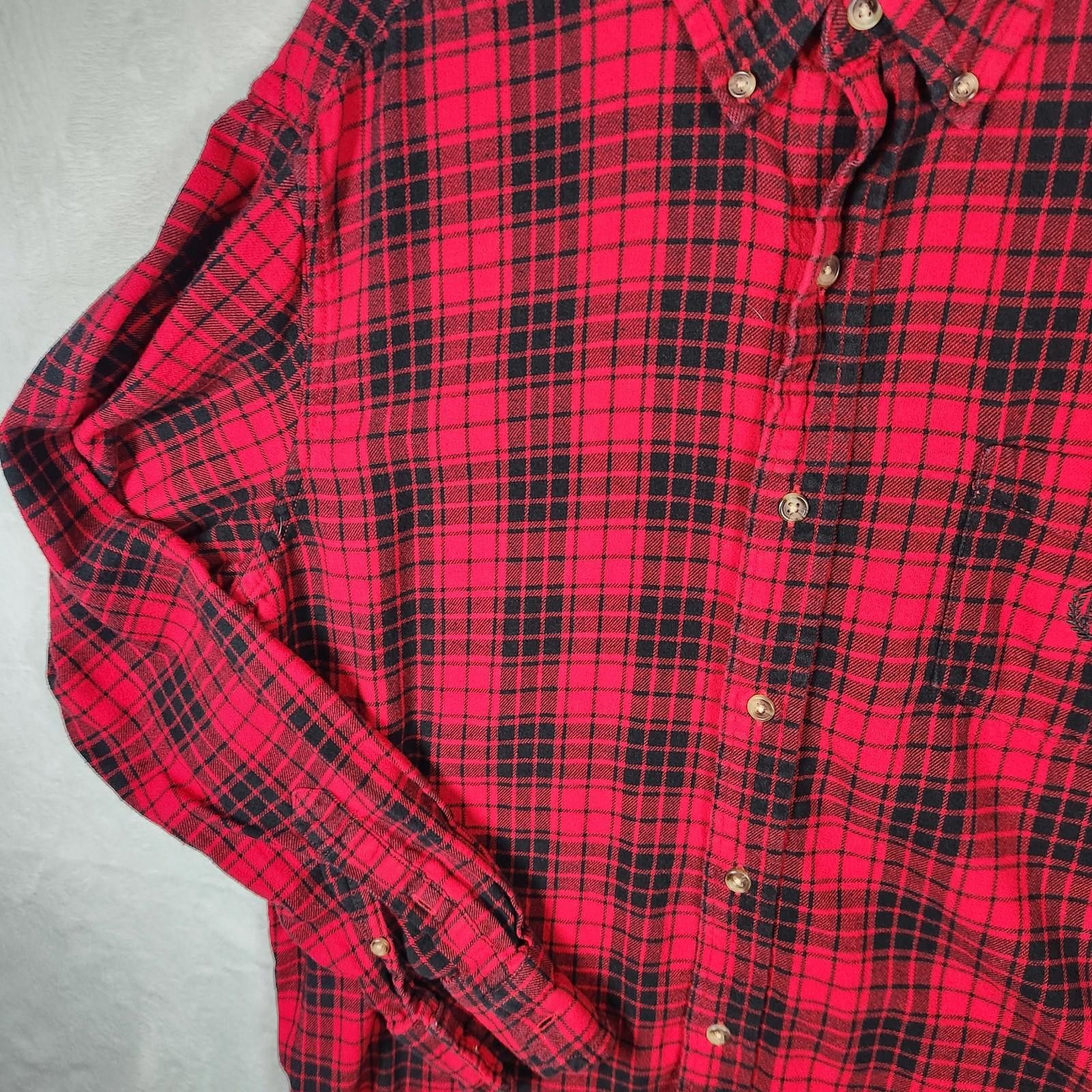 Chaps Chaps Red Plaid Brushed Flannel Size Large Cotton Size US L / EU 52-54 / 3 - 2 Thumbnail