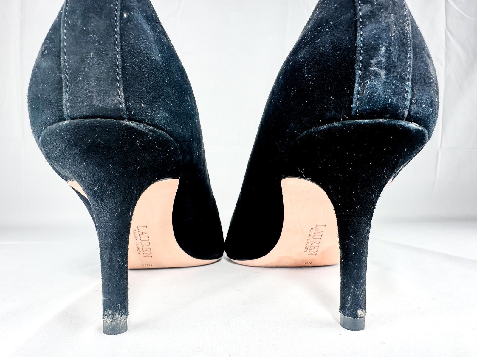 Polo Ralph Lauren Lanette Suede Mary Jane Pump Black EU 42 Size US 10 / IT 40 - 3 Thumbnail