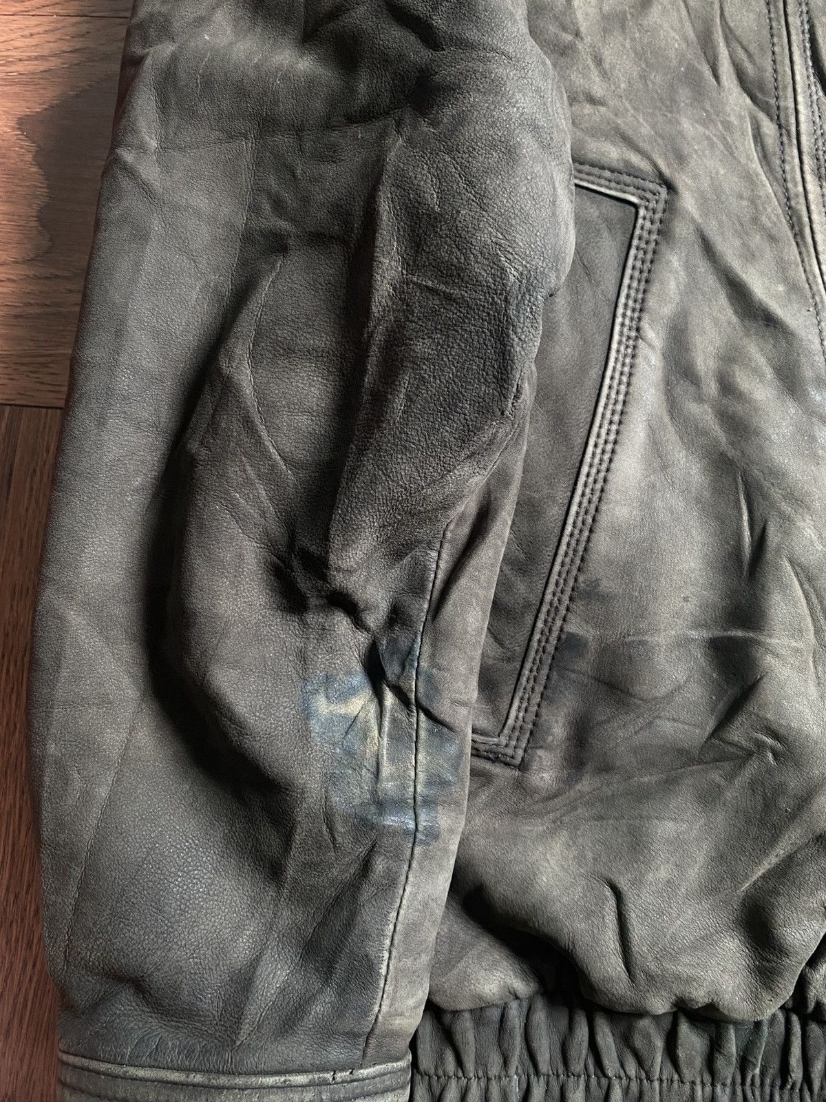 Yves Saint Laurent Vintage YSL Sheep Leather Jacket Size US L / EU 52-54 / 3 - 6 Thumbnail