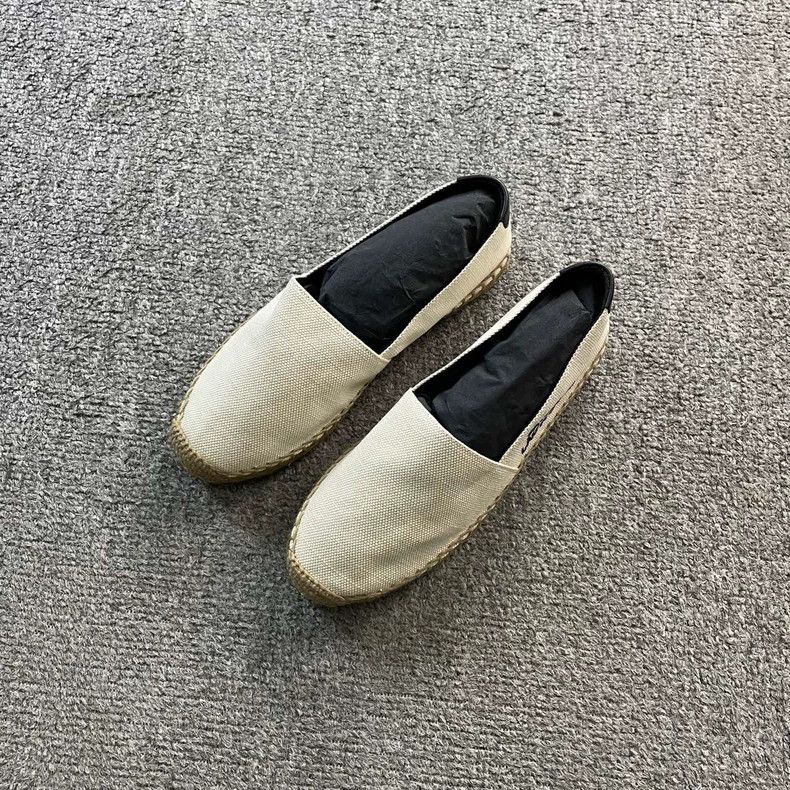 Saint Laurent Paris Saint Laurent Paris size 35 Beige embroidered LOGO fisherm Size US 5 / EU 37 - 3 Thumbnail