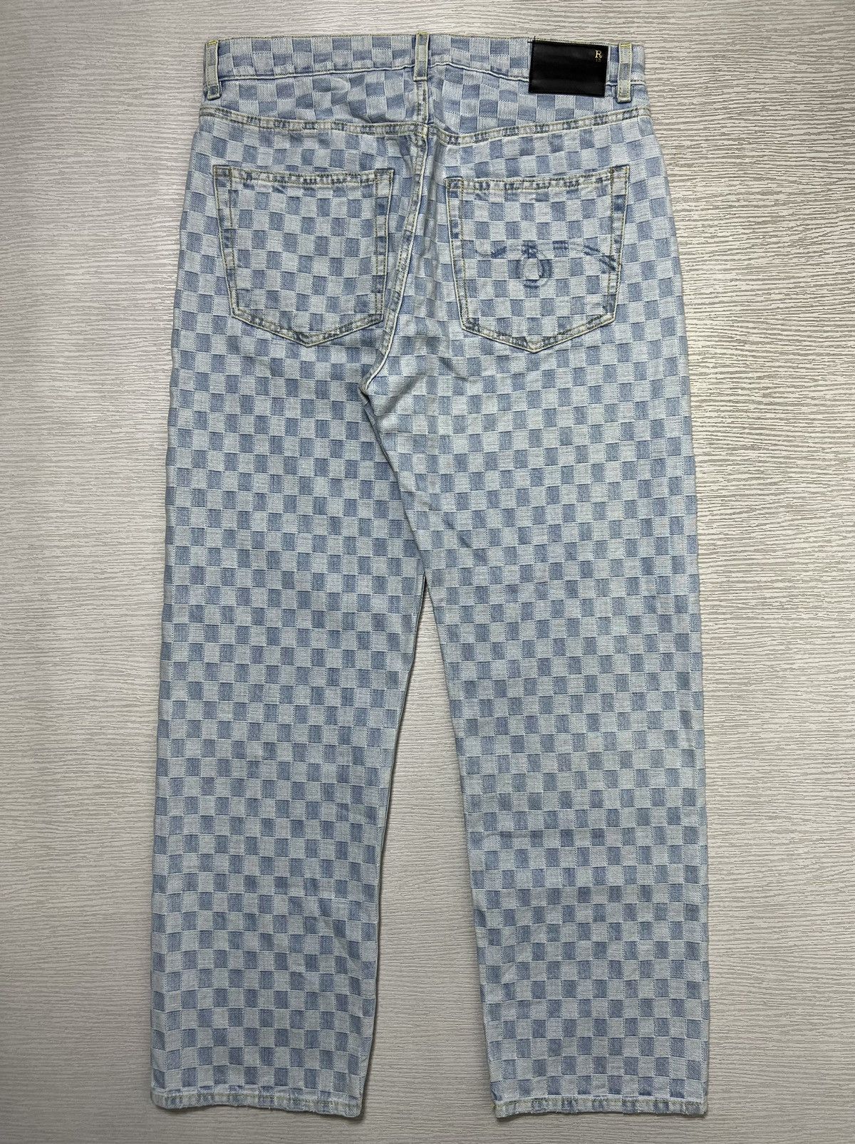 R13 R13 - S/S 22’ - Checkerboard Boyfriend Jeans Size US 27 - 2 Thumbnail