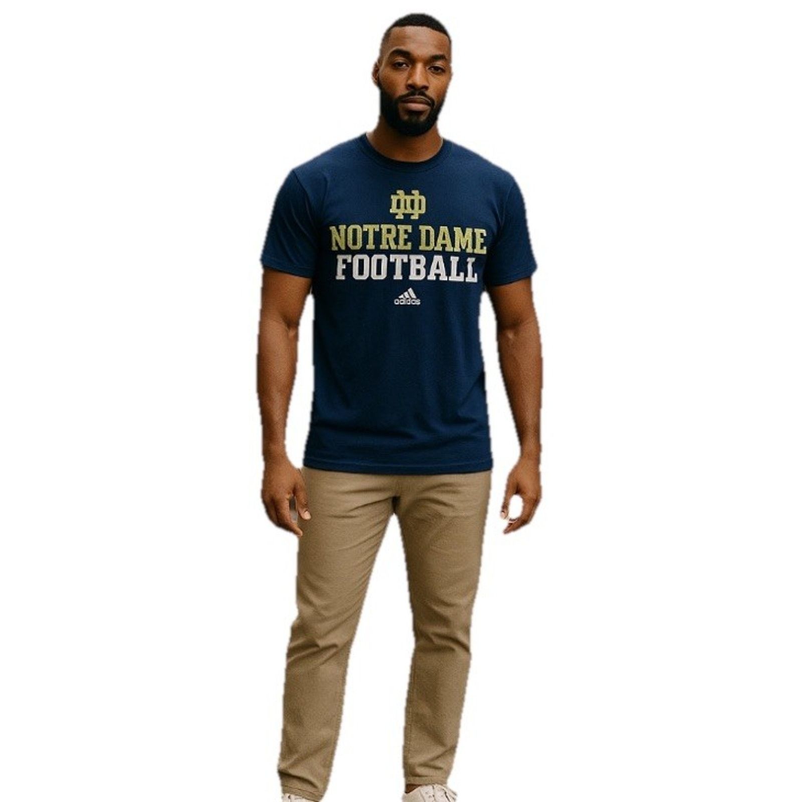 Adidas Adidas Notre Dame Irish Football The Go-To Tee Short Sleeve Size US XL / EU 56 / 4 - 3 Thumbnail