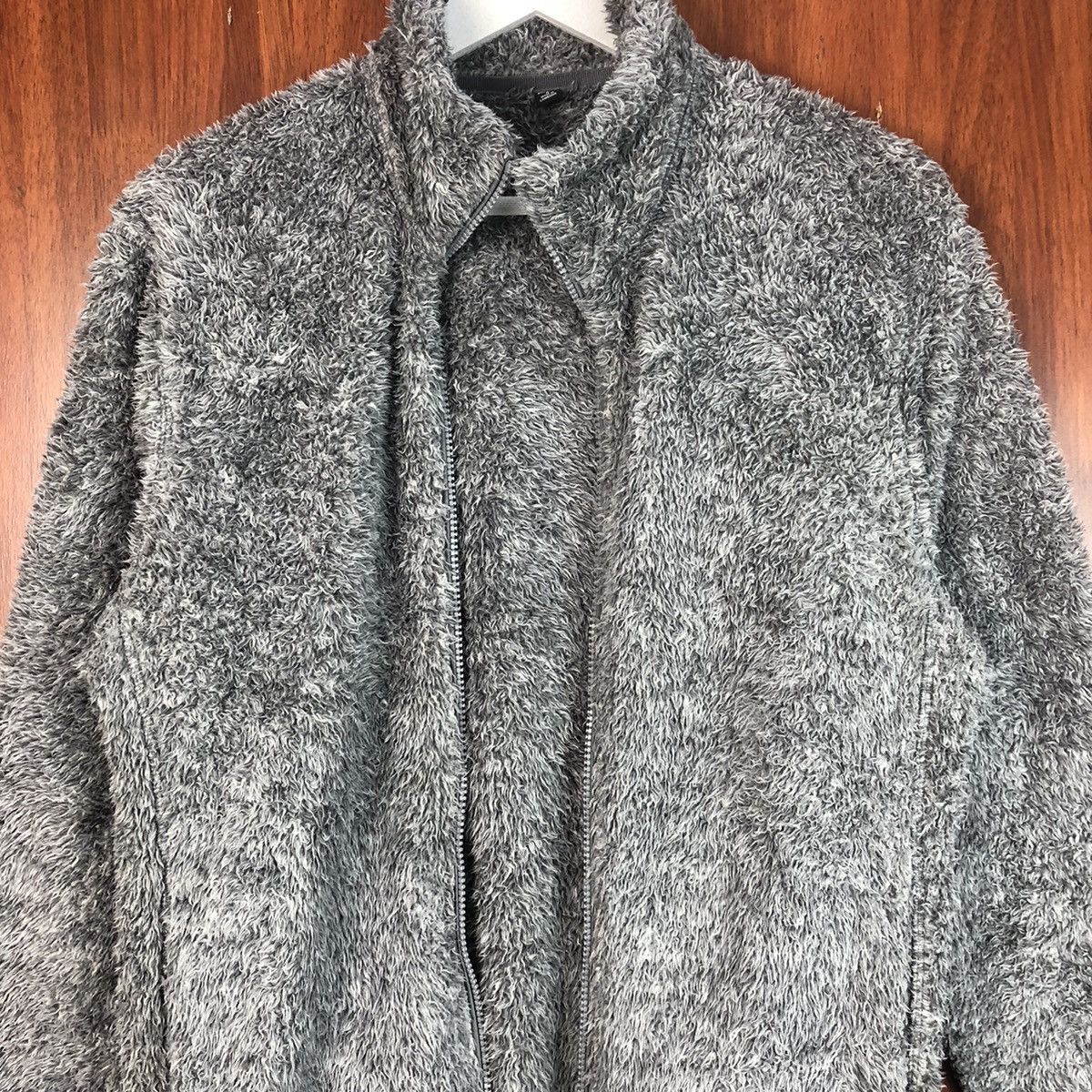 Japanese Brand × Vintage Uniqlo fleece vintage Grey Mohair Sweather #7487 Size M / US 6-8 / IT 42-44 - 5 Thumbnail