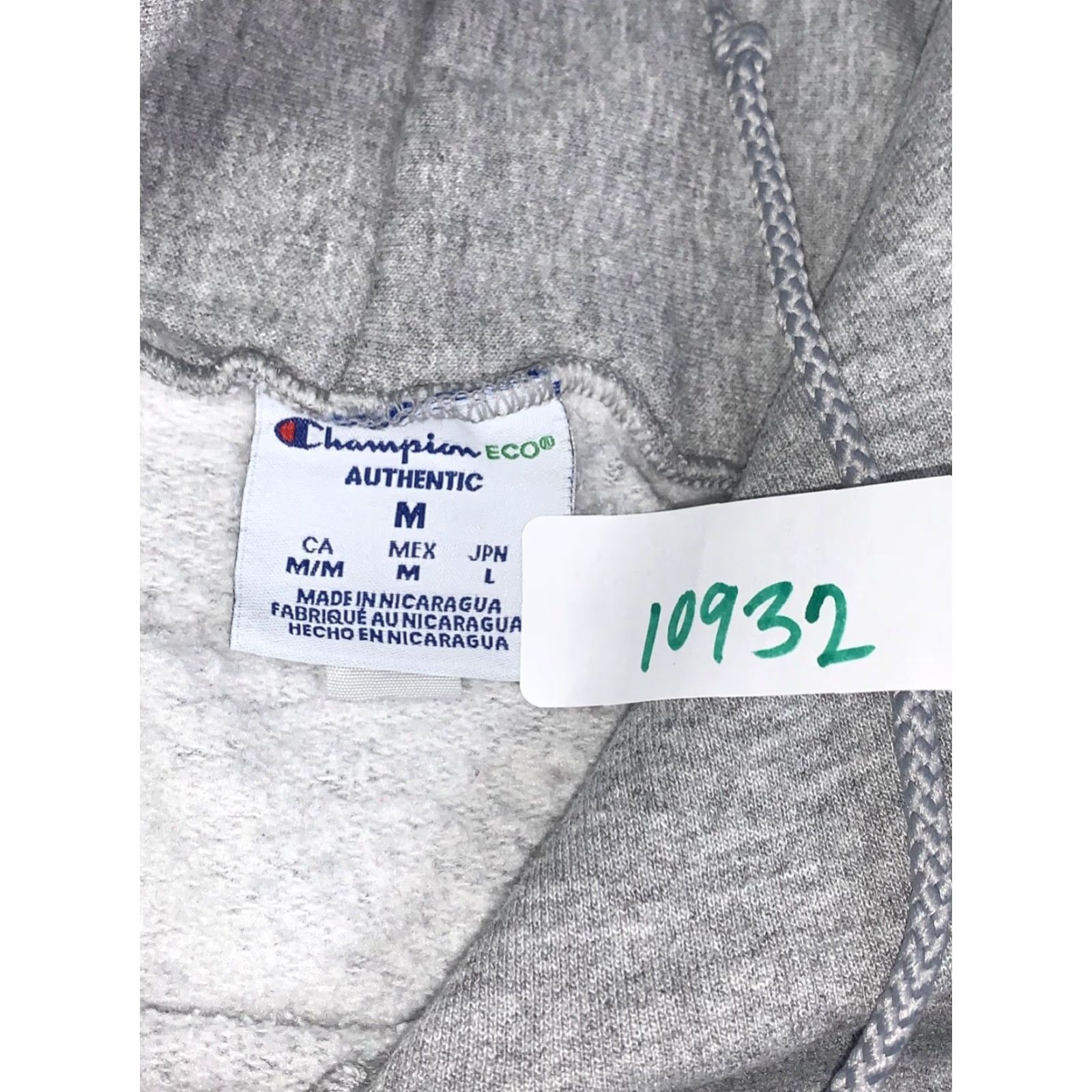 Champion Champion Hoodie Mens M Gray USN Navy United States Navy College Sports USA Pullover Heavyweight Hooded Drawstring 10932 Size US M / EU 48-50 / 2 - 2 Thumbnail