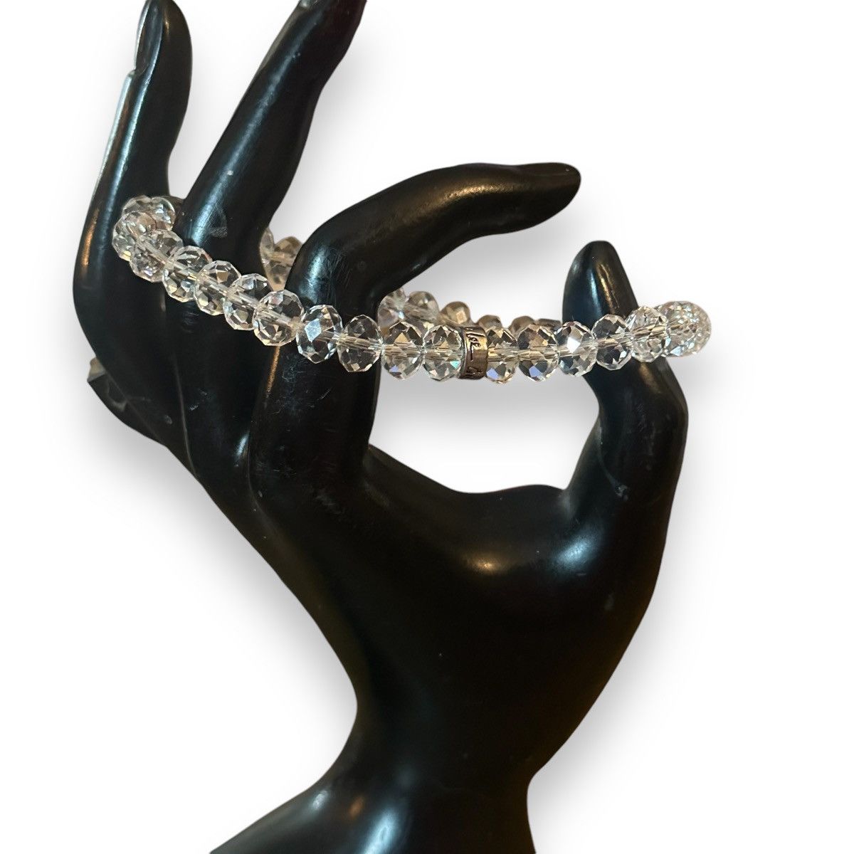 Other Cookie Lee clear faceted crystal bead stretch bracelet Size ONE SIZE - 3 Thumbnail