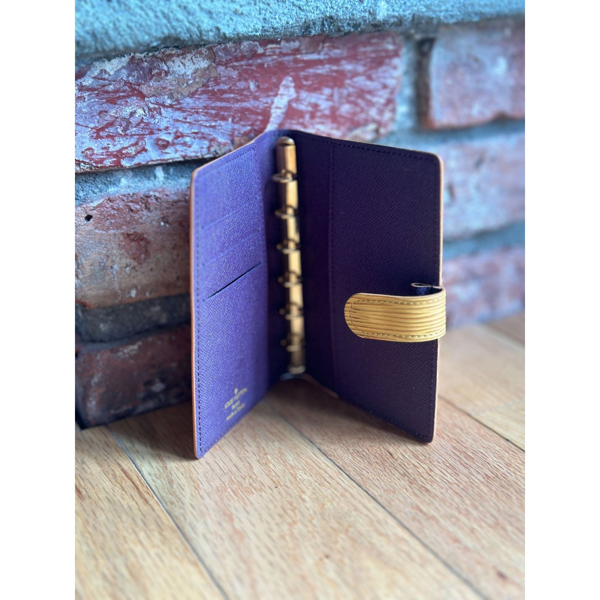 Louis Vuitton LOUIS VUITTON EPI AGENDA PM DAY PLANNER COVER YELLOW R20059 Size ONE SIZE - 4 Thumbnail