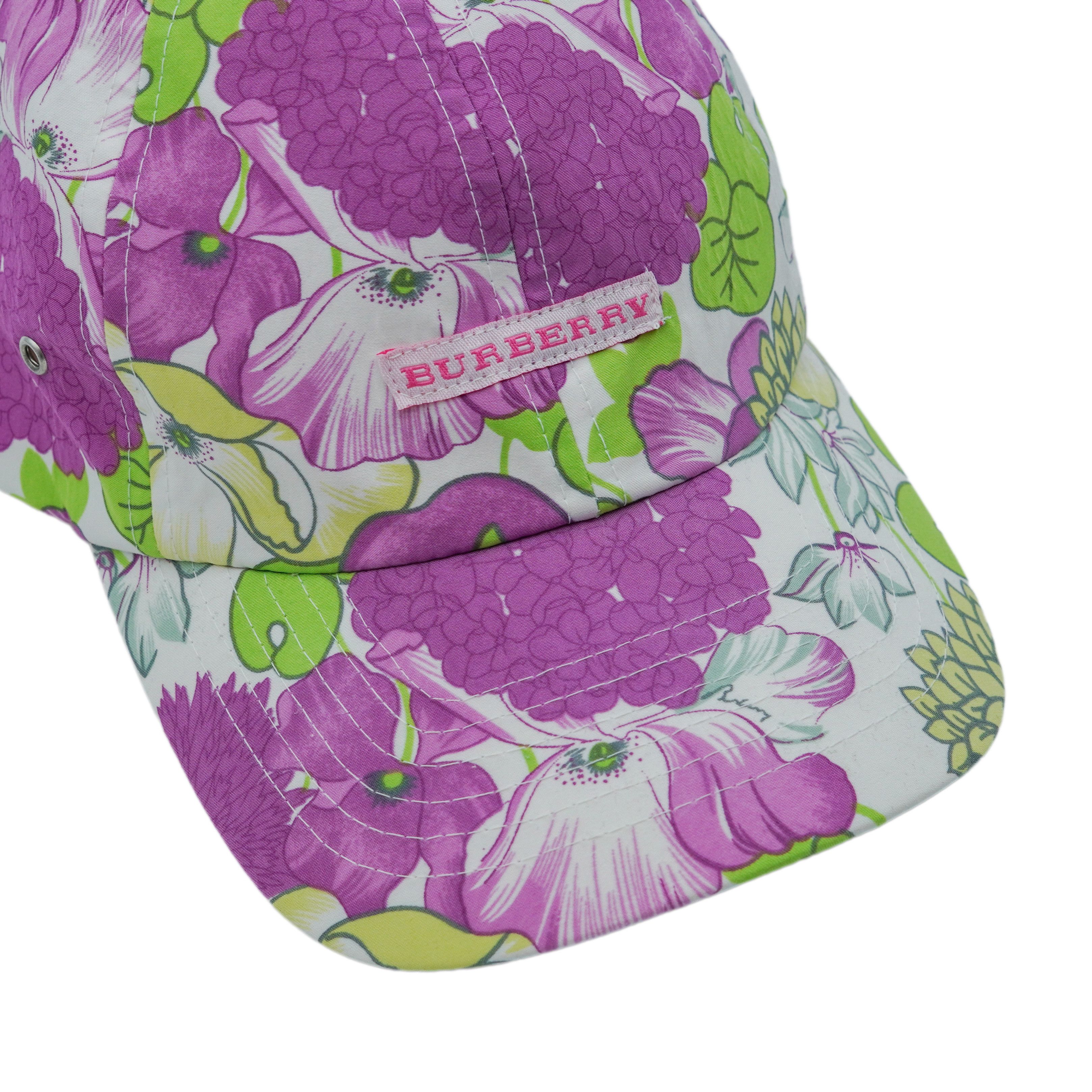 Burberry Burberry London Multicolor Floral Print Logo Baseball Cap Size ONE SIZE - 5 Thumbnail