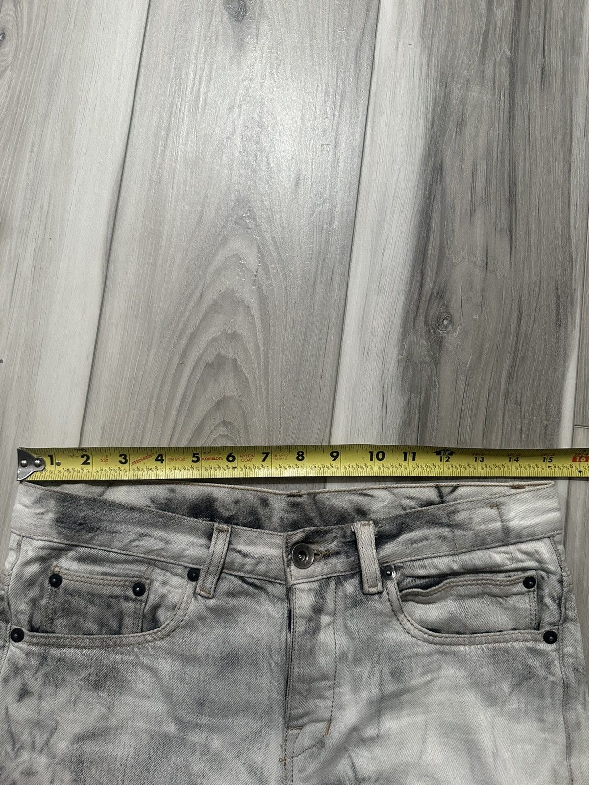 Rick Owens Drkshdw *Trades Considered*ARCHIVE FW/15 Cropped Berlin BATIK BLEACH Size US 28 / EU 44 - 9 Thumbnail