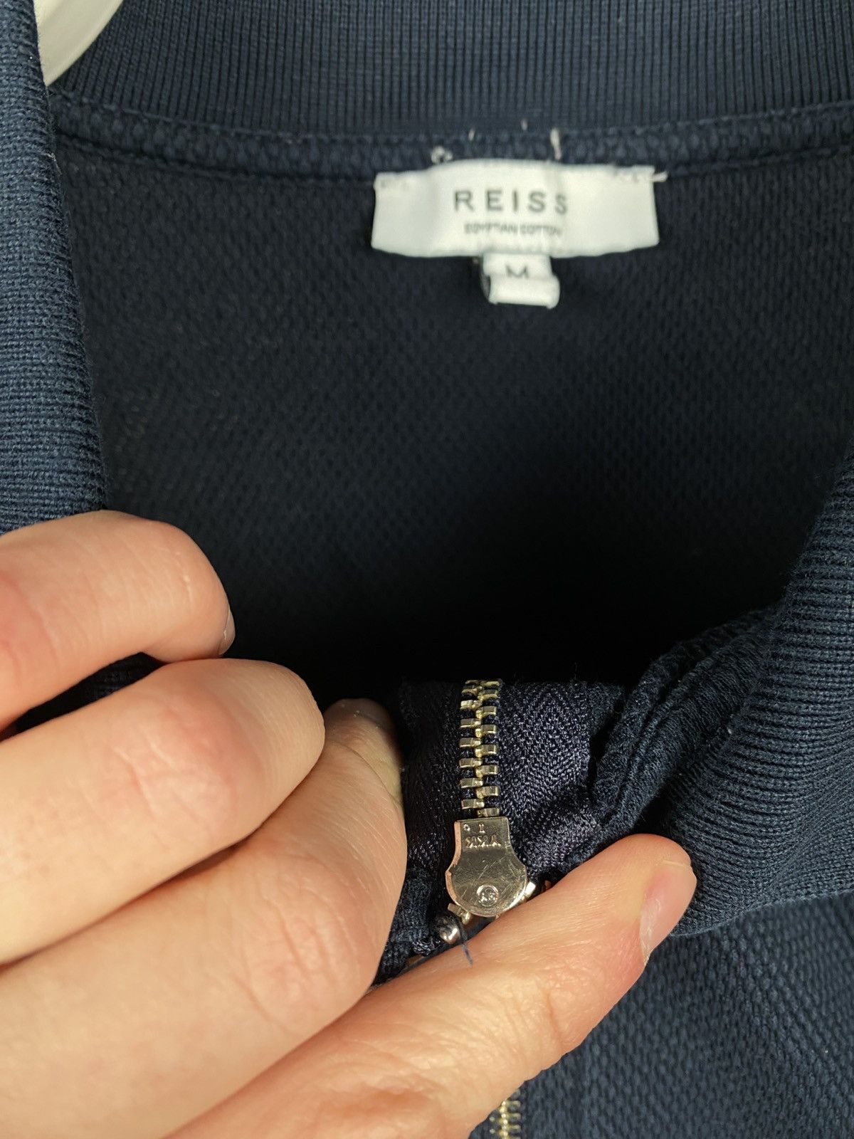 Reiss 🍷Polo T-Shirt Reiss Egyptian Cotton Zip Tee🍷 Size US M / EU 48-50 / 2 - 10 Thumbnail