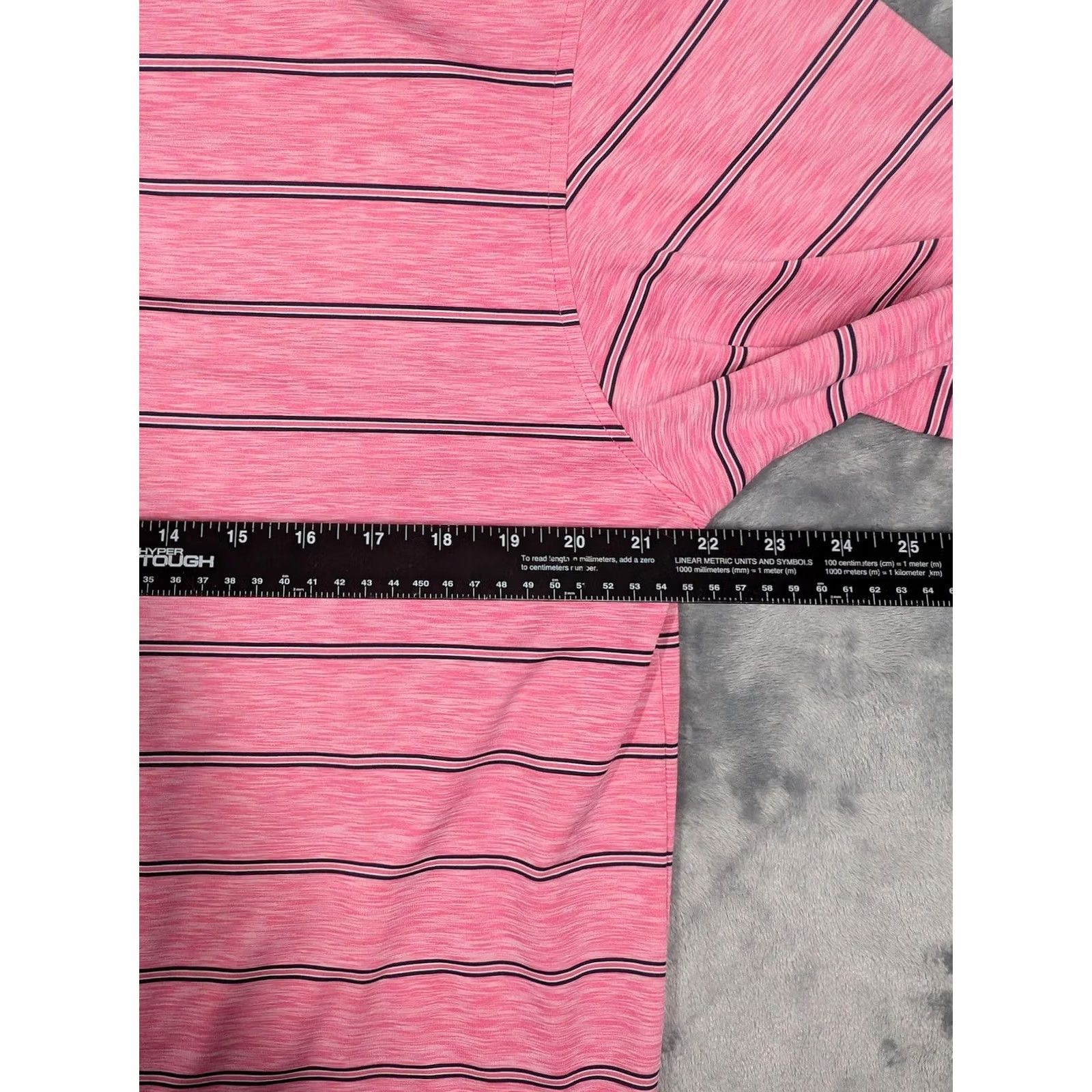 Footjoy FootJoy Polo Shirt Mens M Pink Striped Performance Golf 12 Oaks Embroidered Size US M / EU 48-50 / 2 - 3 Thumbnail
