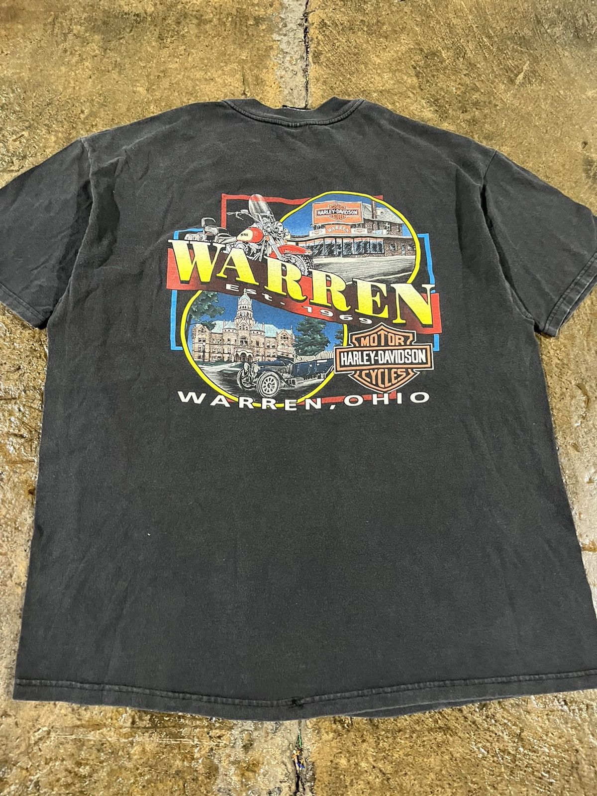 Harley Davidson × Vintage Crazy Vintage 90s Harley Davidson Faded Eagle Pocket Tee Size US XL / EU 56 / 4 - 6 Thumbnail