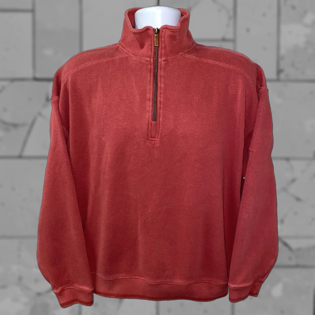 Tommy Bahama Tommy Bahama Mens Red 1/2 Zip Pullover Sweater Size L Size US L / EU 52-54 / 3 - 1 Thumbnail