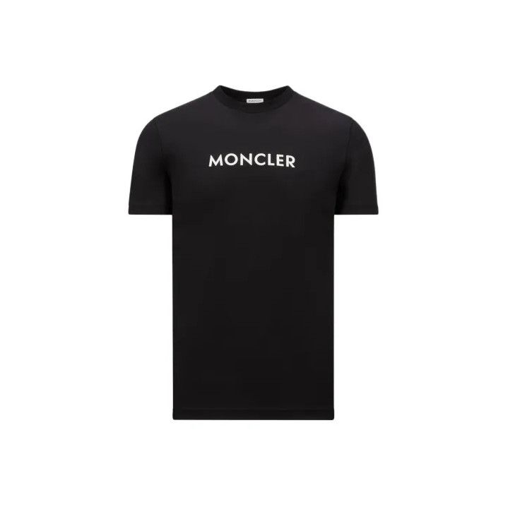 Moncler Moncler Men's Round Neck Loose Letter Short Sleeve T-shirt Size US L / EU 52-54 / 3 - 1 Thumbnail