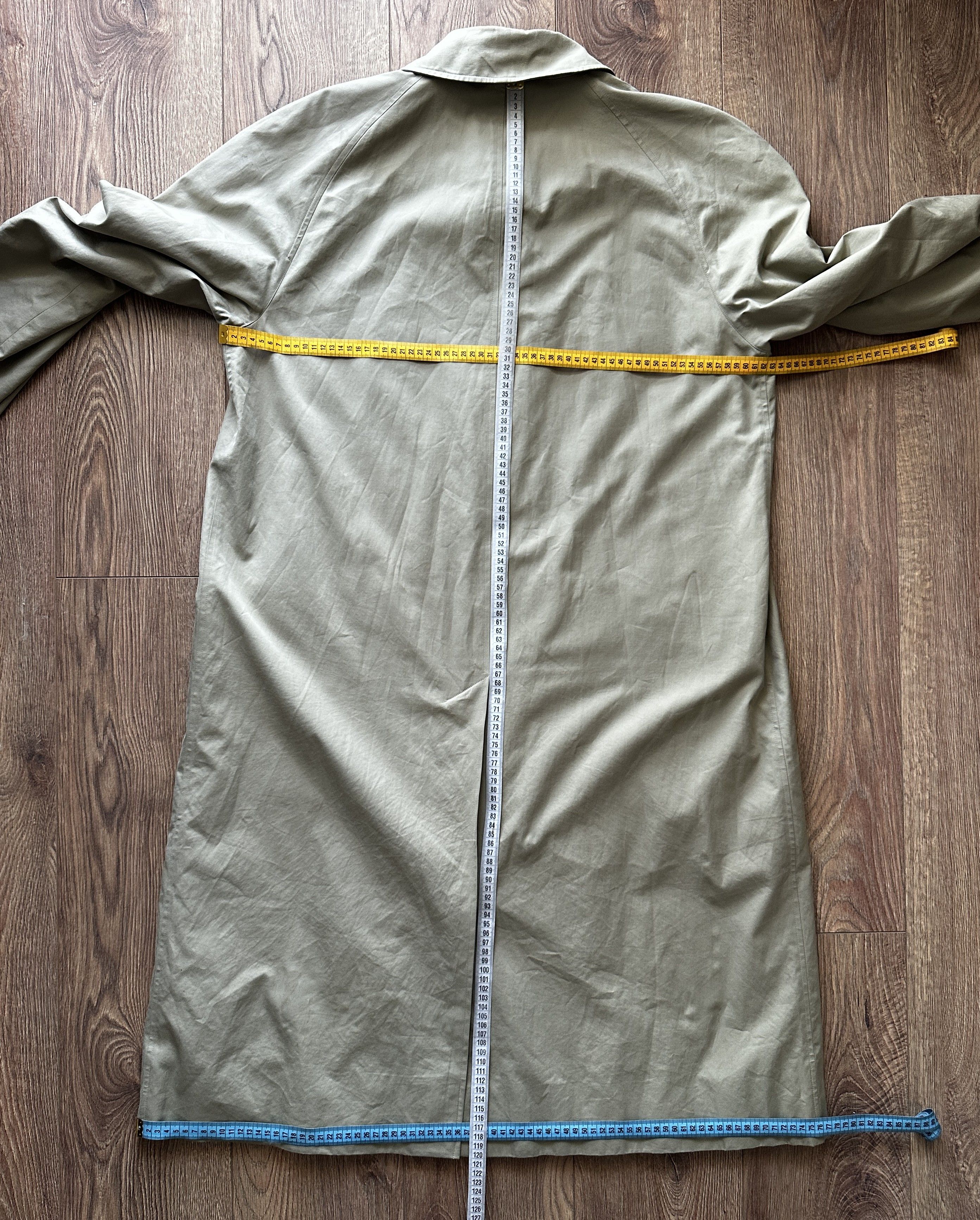 Burberry Vintage BURBERRYS 100% Cotton Long Coat Nova Check Lining Size US XL / EU 56 / 4 - 20 Thumbnail