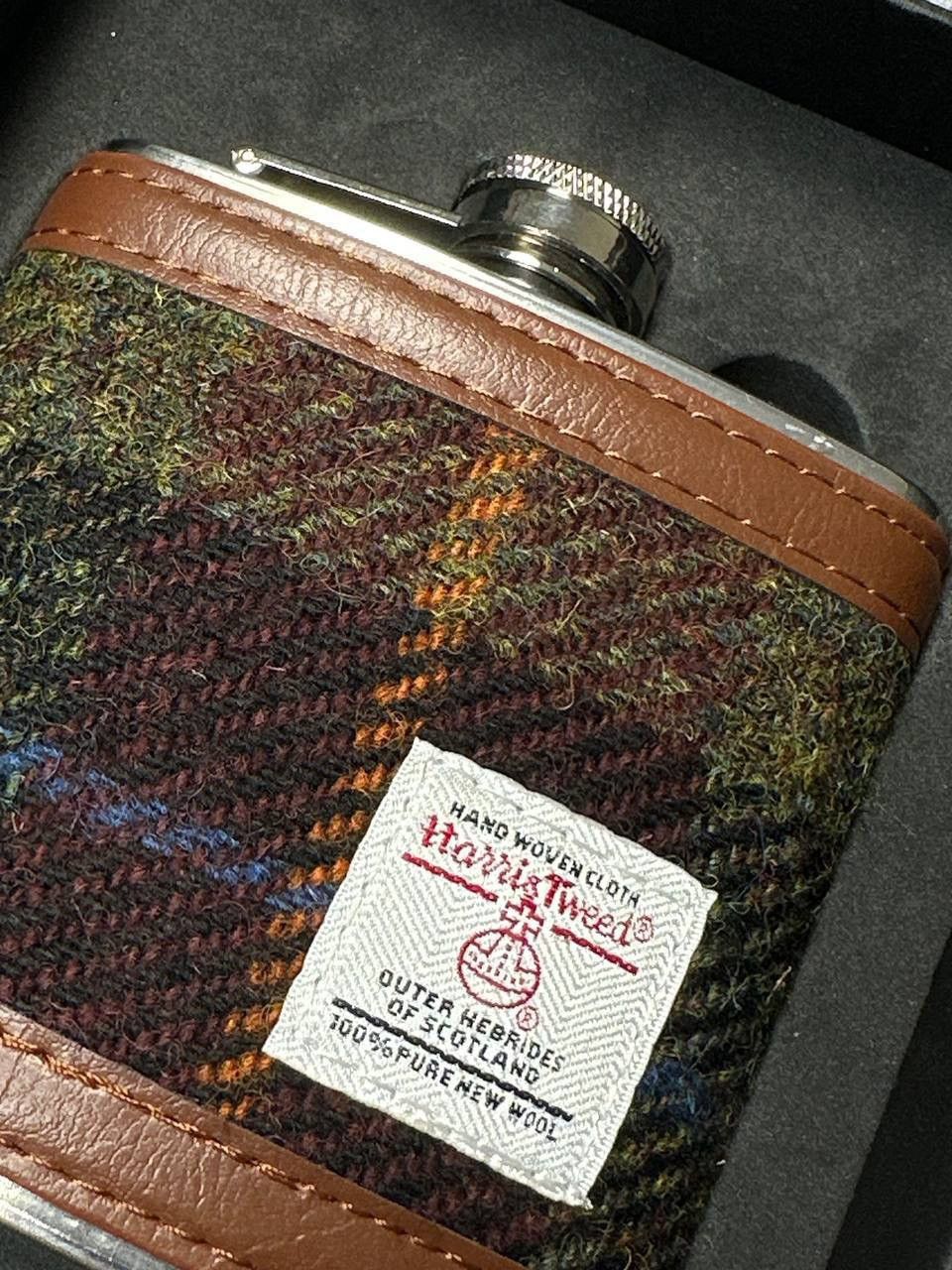 Harris Tweed Vintage Harris Tweed Hip Flask – Classic Scottish Style Size ONE SIZE - 5 Thumbnail