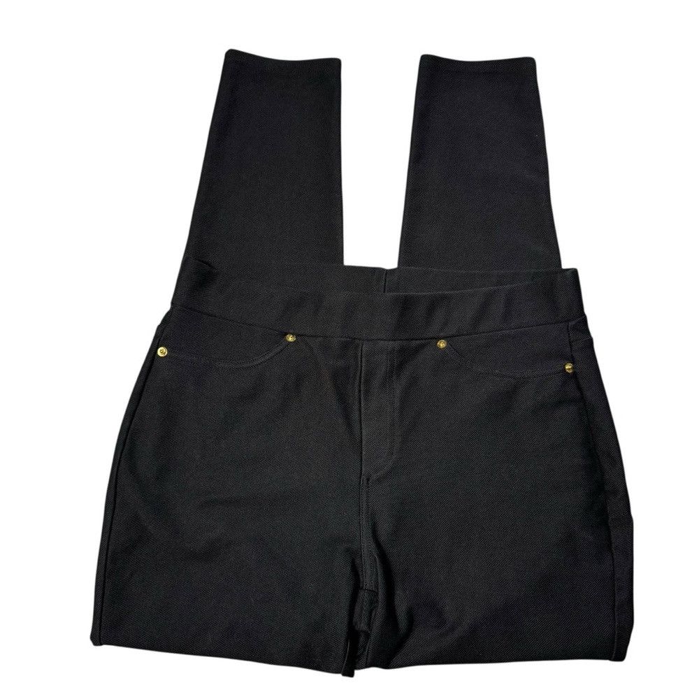Michael Kors Michael Kors Skinny Stretch Black Pull On Pants Size L Size 34" / US 12 / IT 48 - 3 Thumbnail