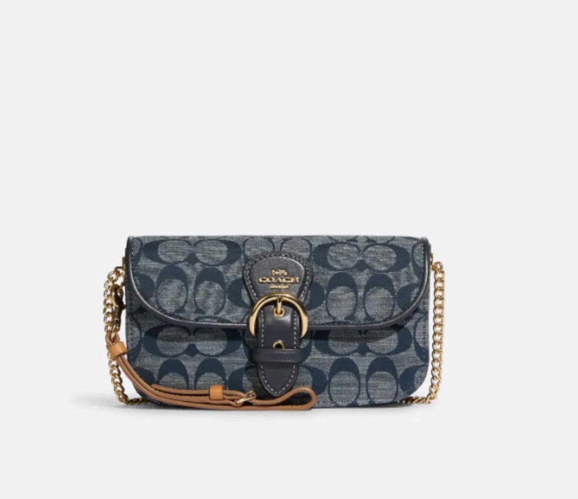 Coach Kleo Denim Crossbody In Signature Chambray