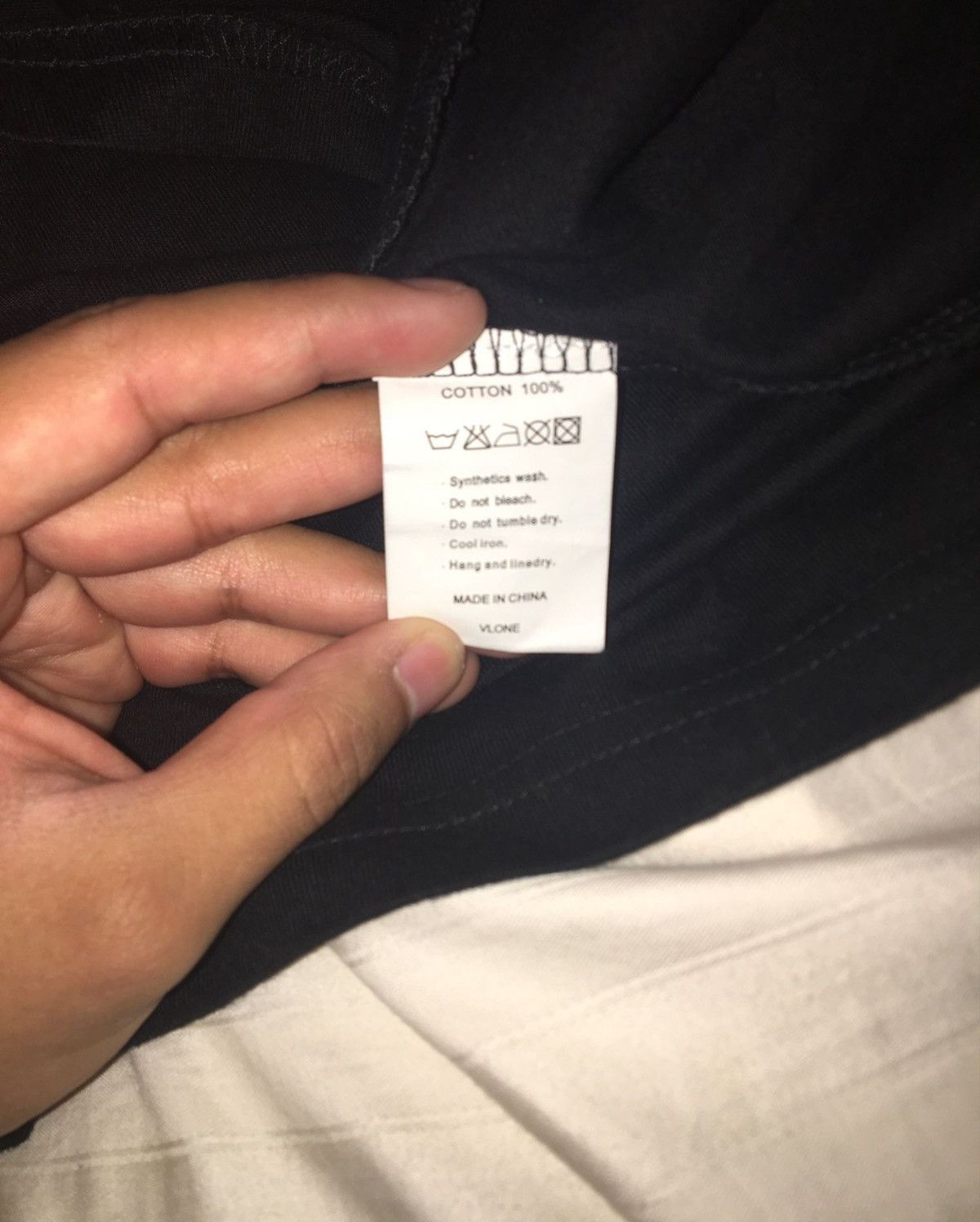 Vlone Black Staple Long Tee Size US L / EU 52-54 / 3 - 5 Thumbnail
