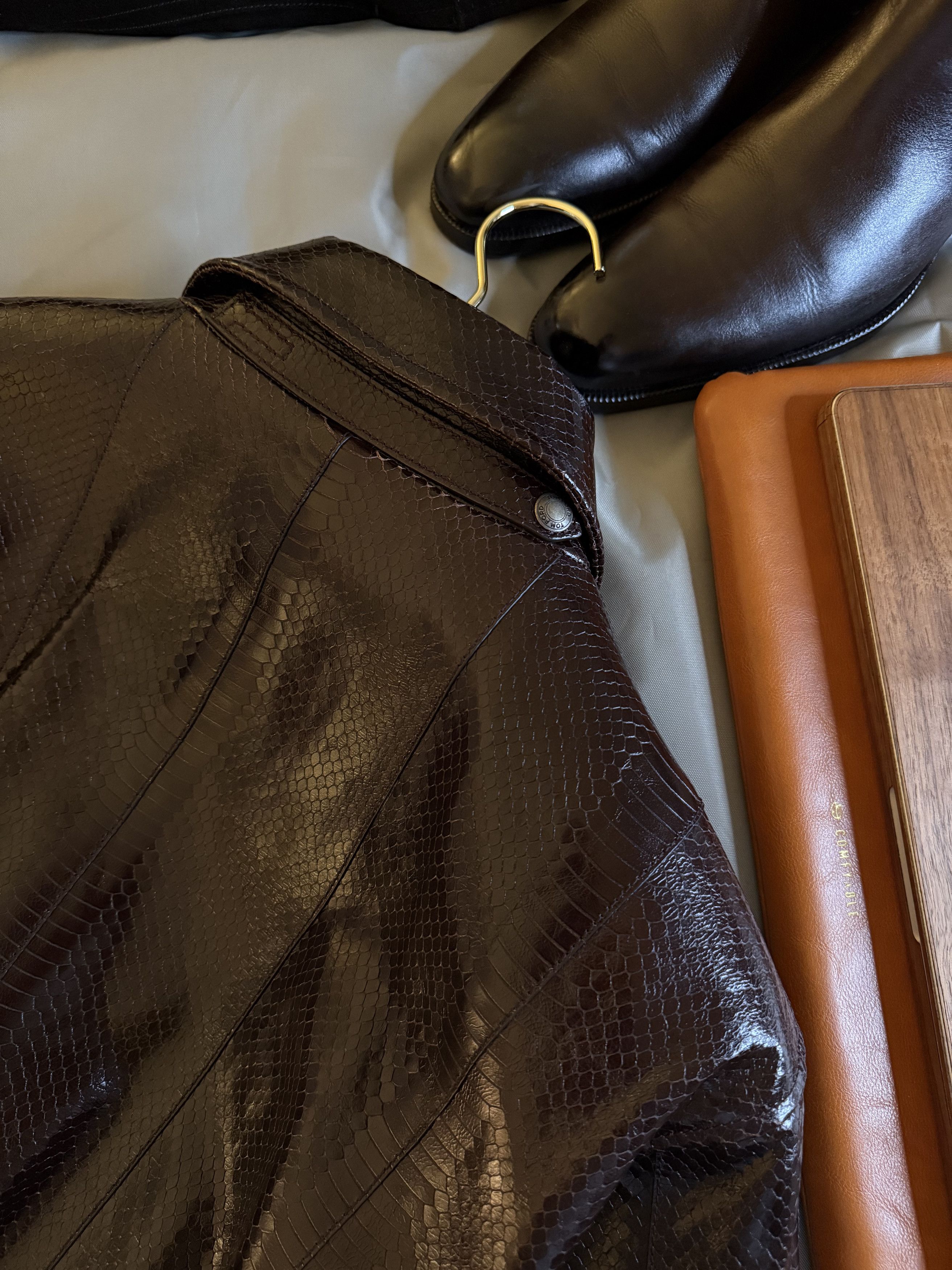 Tom Ford Fits smaller, Ultimate NWT $10,700 w/tax Python Jacket Size US XL / EU 56 / 4 - 12 Thumbnail