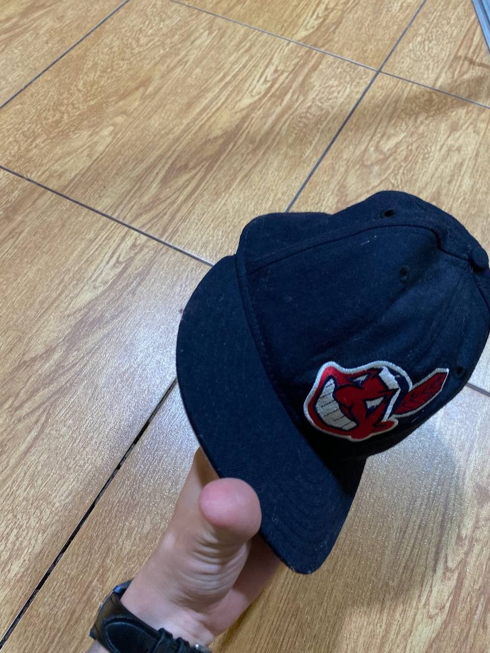 New Era Hats big logo Vintage New Era black Cap NBA Y2K 100% Wool Size ONE SIZE - 9 Thumbnail
