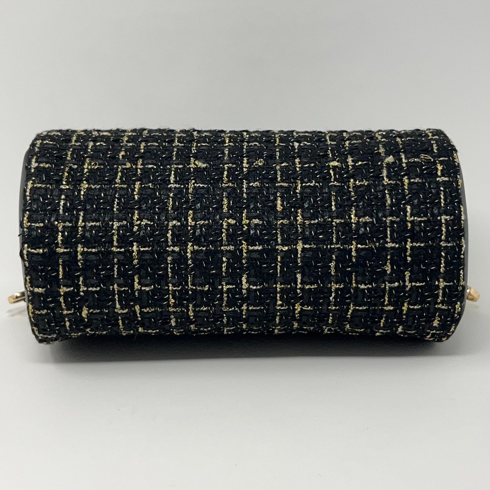Badgley Mischka Badgley Mischka New York Black Gold Tweed Bag and Wallet Set Size ONE SIZE - 10 Thumbnail