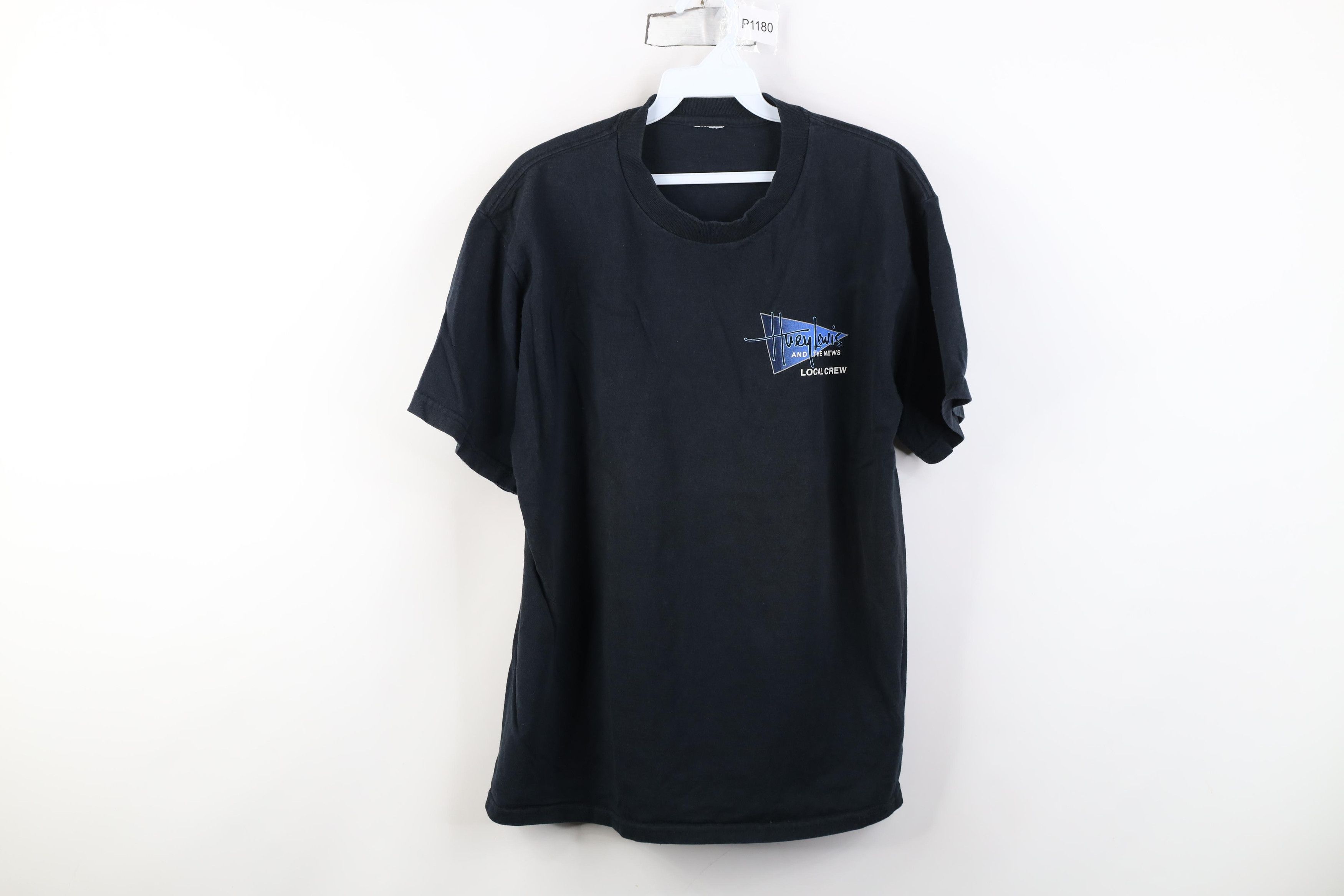 Vintage Vintage 90s Local Crew Huey Lewis And the News Band T-Shirt Size US M / EU 48-50 / 2 - 1 Thumbnail