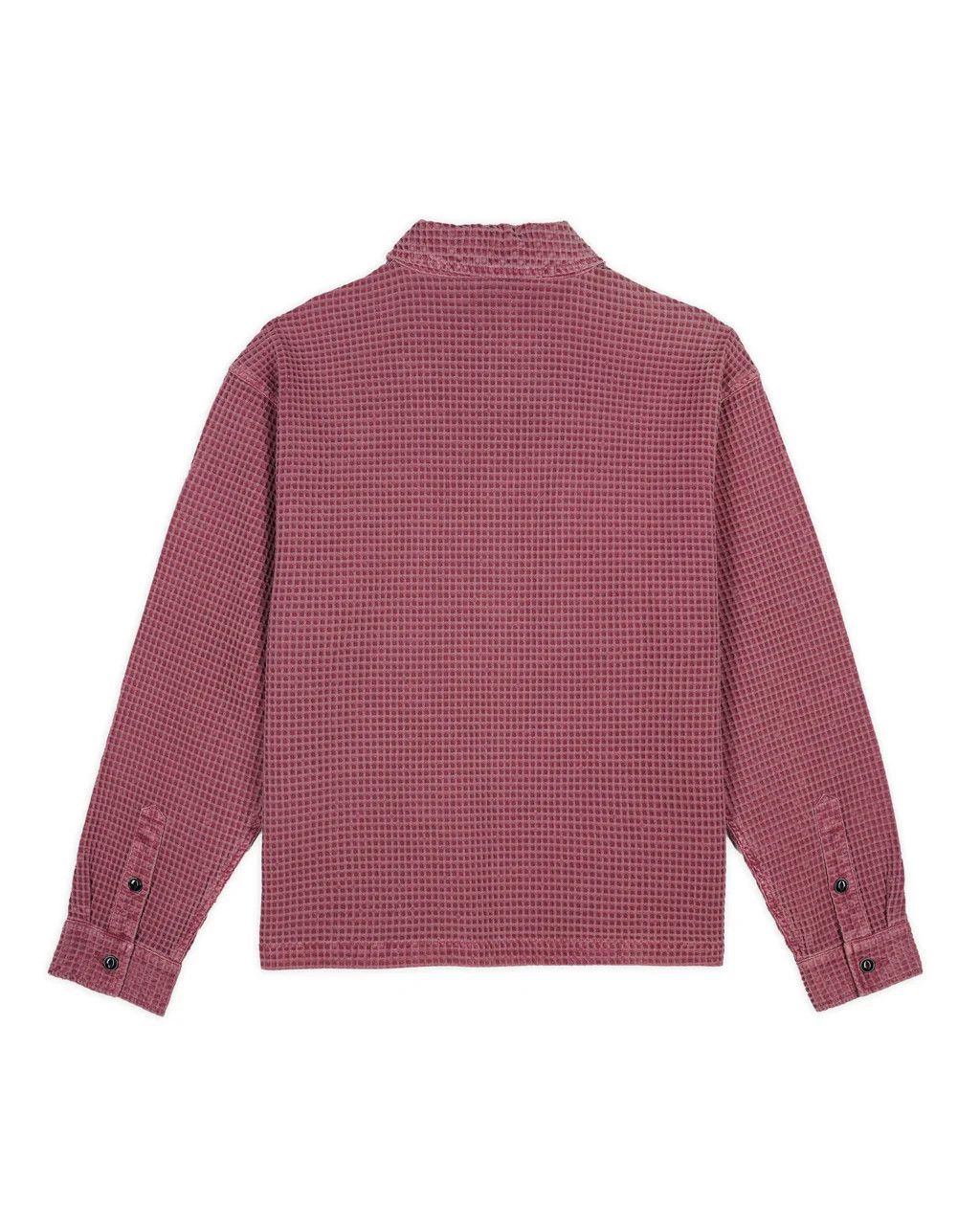 Brain Dead Waffle Button Front Shirt - Raspberry Size US S / EU 44-46 / 1 - 3 Thumbnail