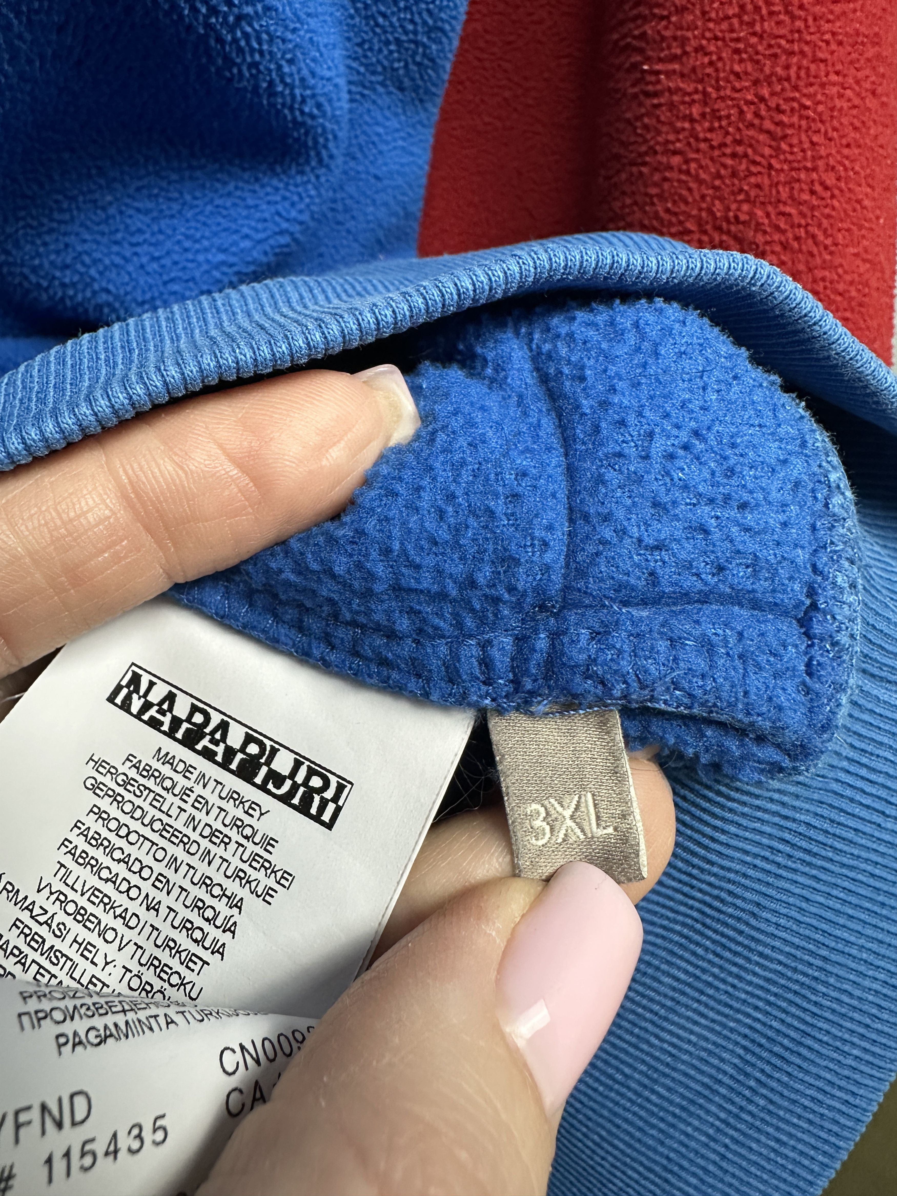 Napapijri Napapijri Mens Big Logo Fleece Hoodie Size US XXL / EU 58 / 5 - 10 Thumbnail