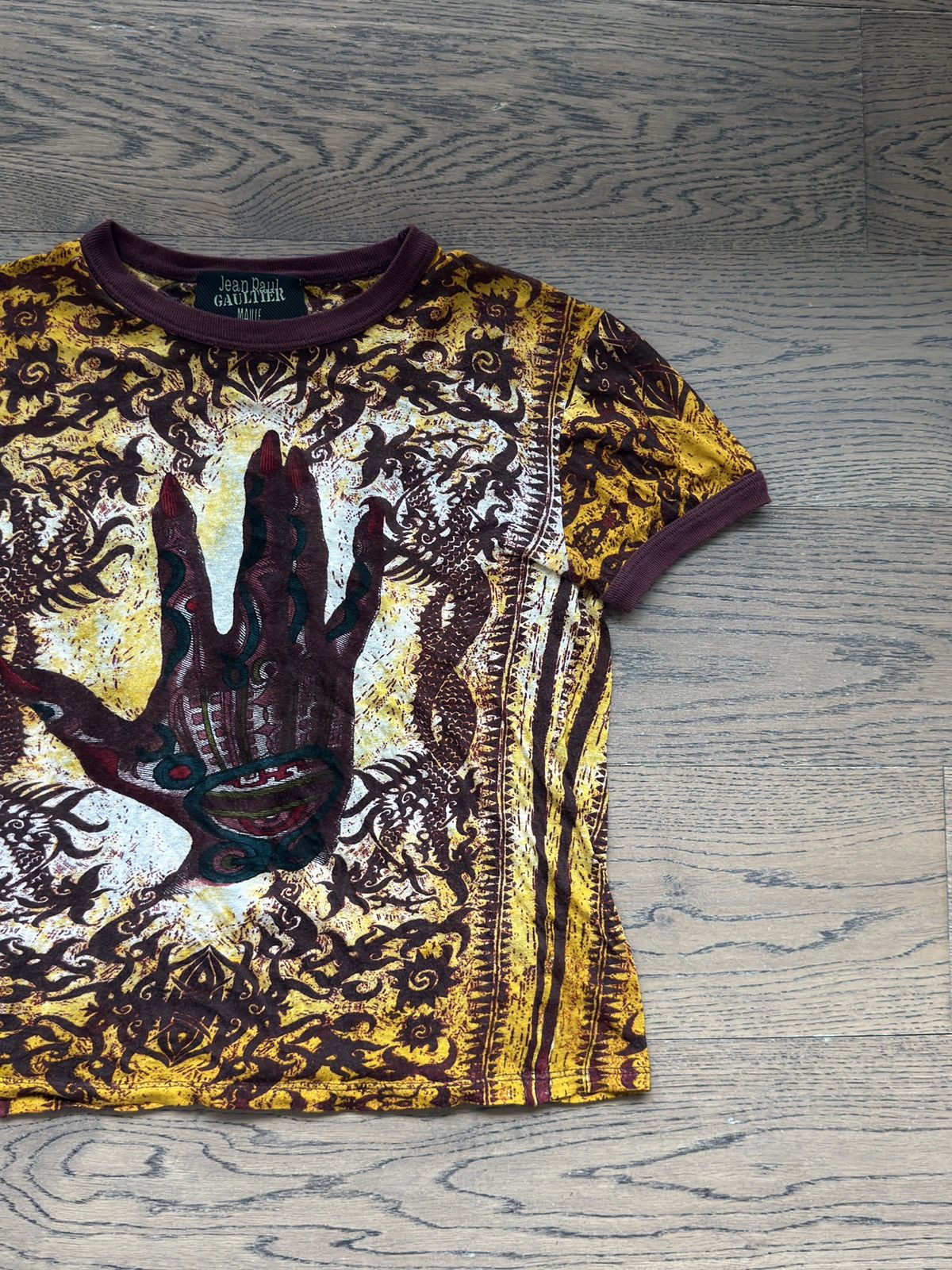 Jean Paul Gaultier Jean Paul Gaultier Maille 1994 Devil Hand & Dragon T Shirt Size US S / EU 44-46 / 1 - 4 Thumbnail