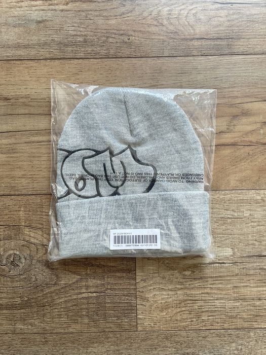 Supreme Supreme MF Doom Beanie Heather Grey FW23 | Grailed